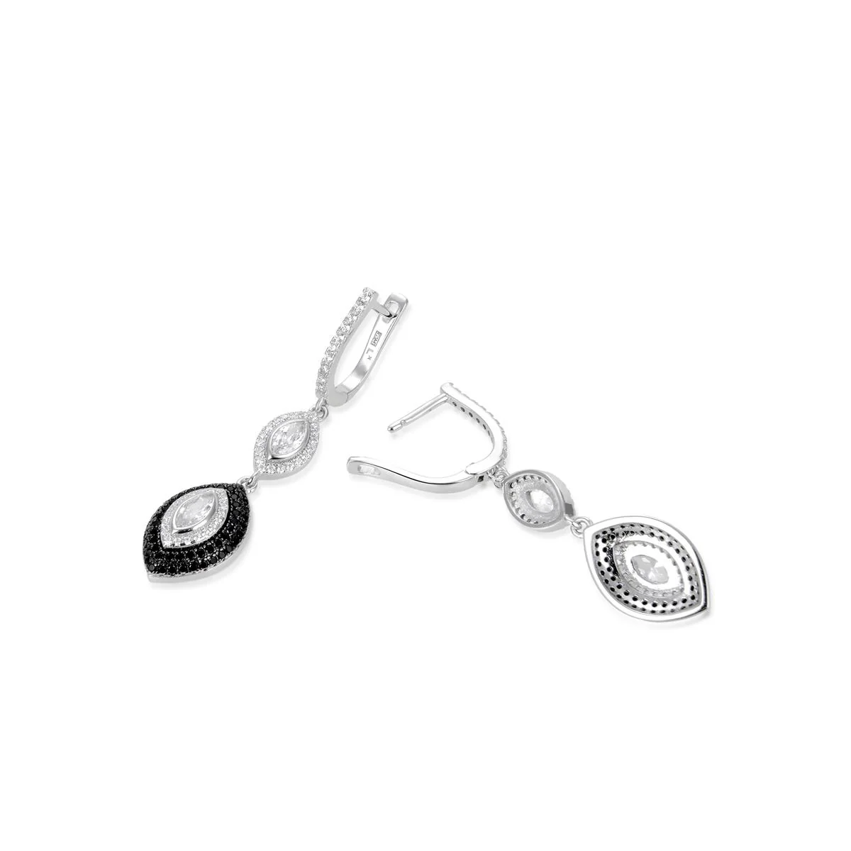 Pendientes Leahk Plata De Ley 925 - Leahk NEGRO - Image 3