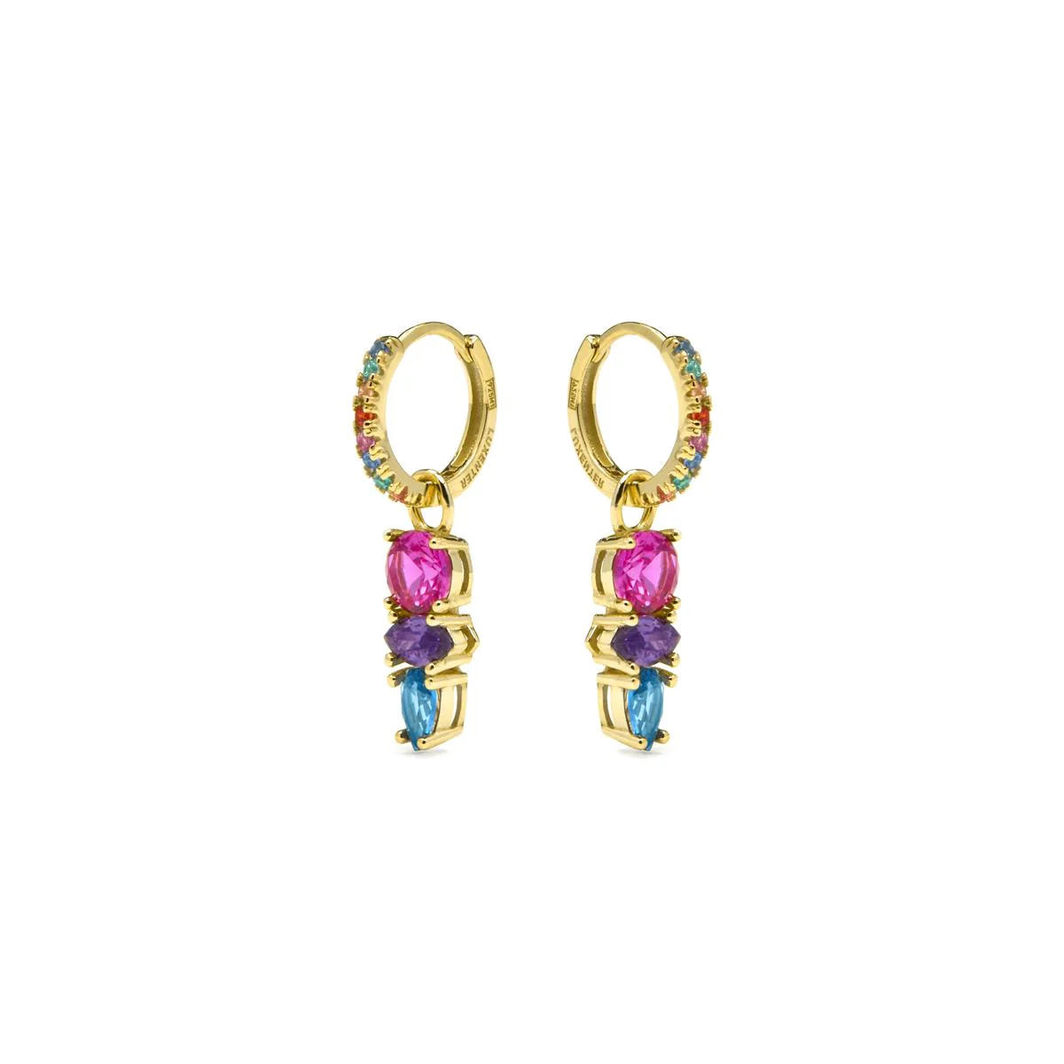 Pendientes Ledrak Plata de Ley 925 - Ledrak MULTICOLOR - Image 2