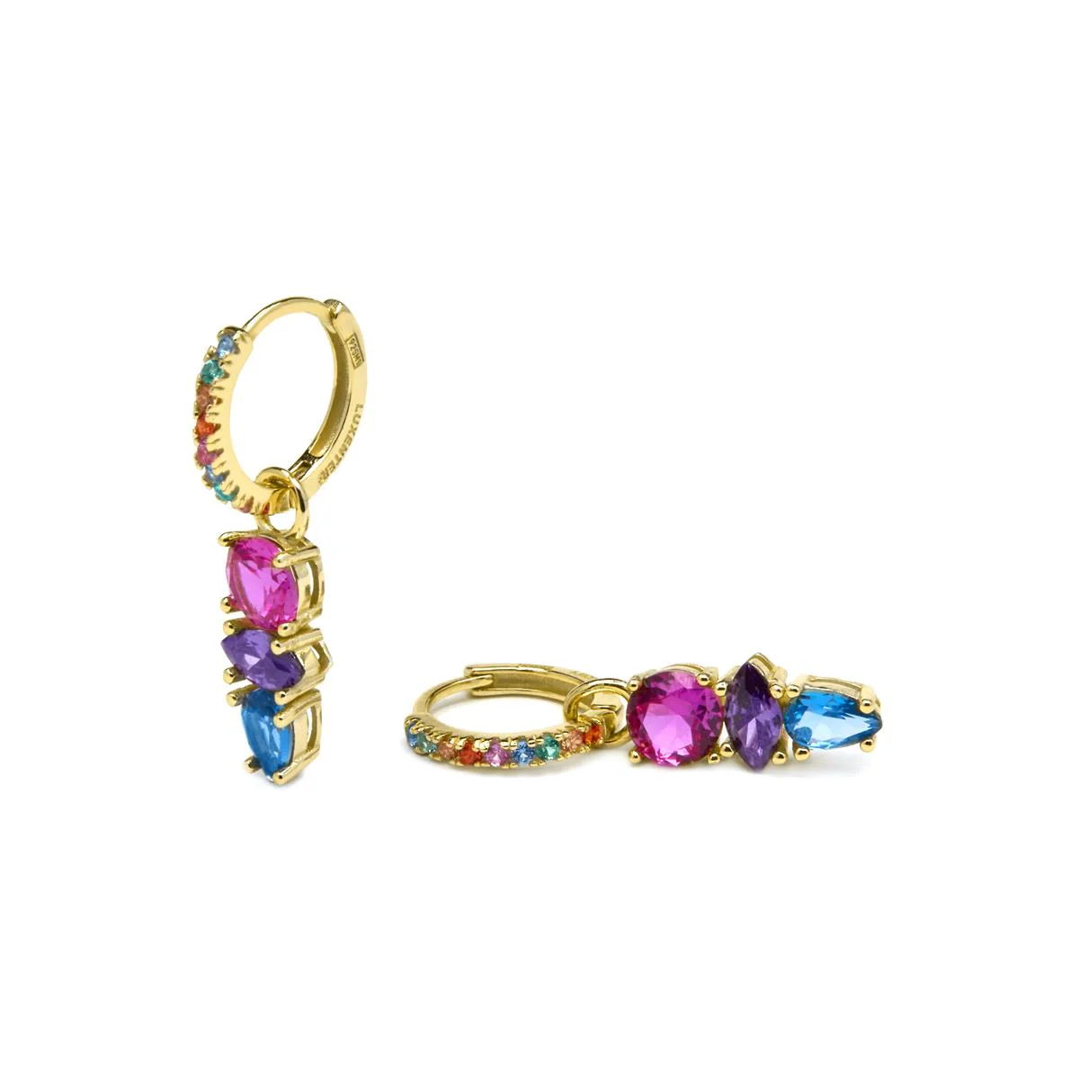 Pendientes Ledrak Plata de Ley 925 - Ledrak MULTICOLOR - Image 3