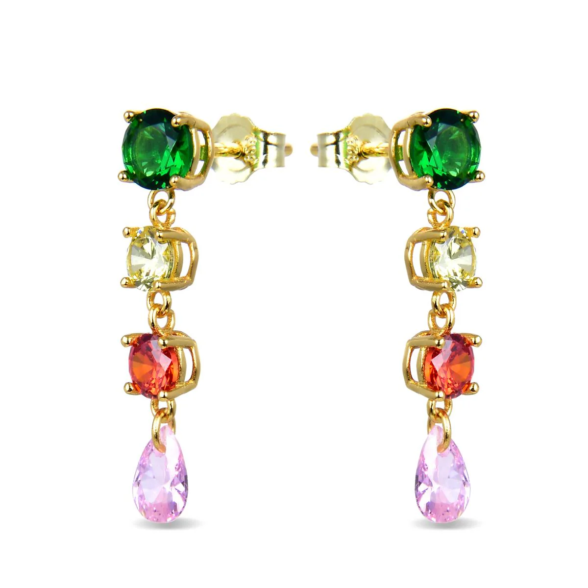 Pendientes Leiga Plata De Ley 925 - Leiga MULTICOLOR - Image 2