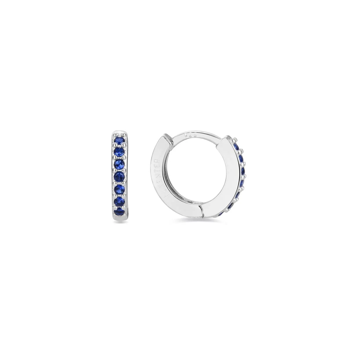 Pendientes Leofcar Plata de Ley 925 - 7mm - Leofcar AZUL
