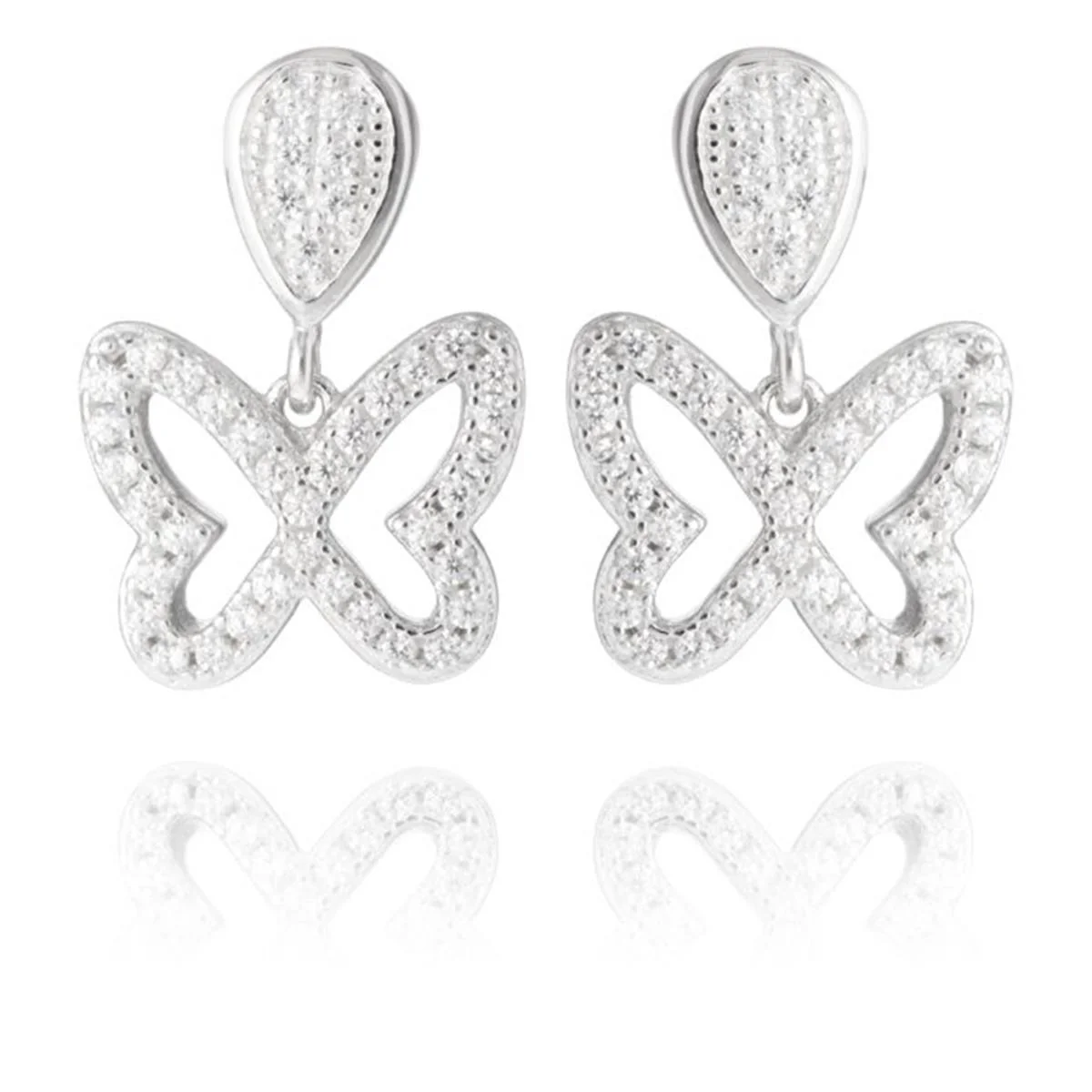 Pendientes Lewa Plata De Ley 925 - Lewa BLANCO