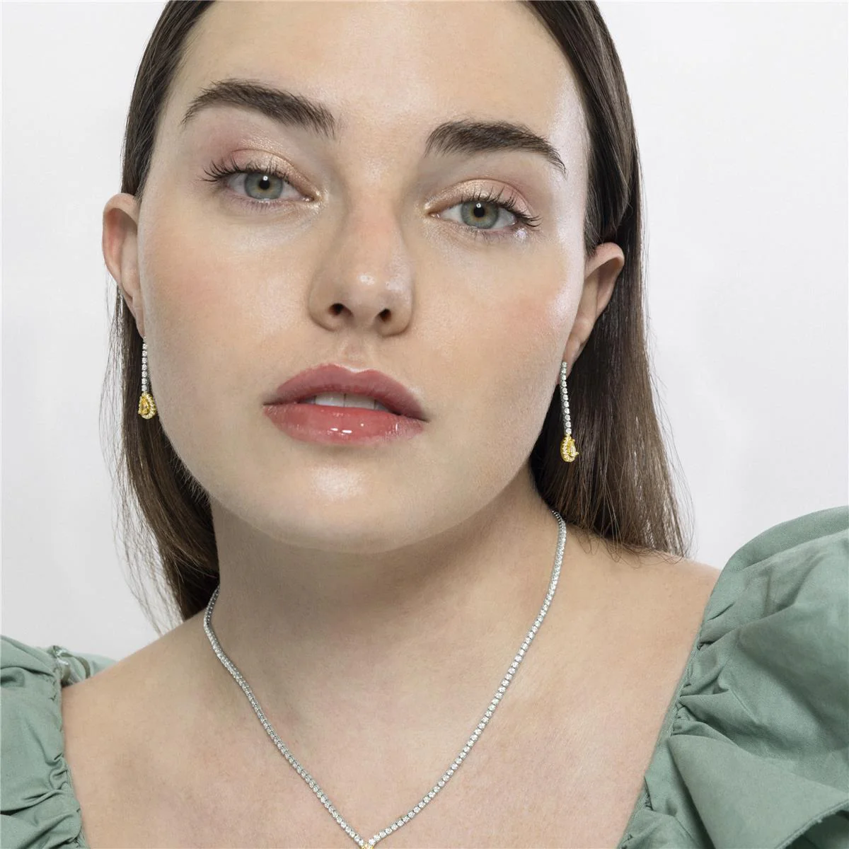 Pendientes Lied Plata de Ley 925 - Lied AMARILLO - Image 2