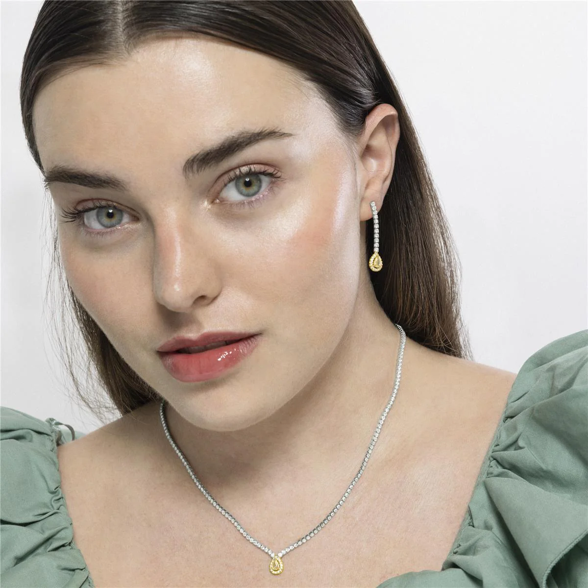 Pendientes Lied Plata de Ley 925 - Lied AMARILLO - Image 3