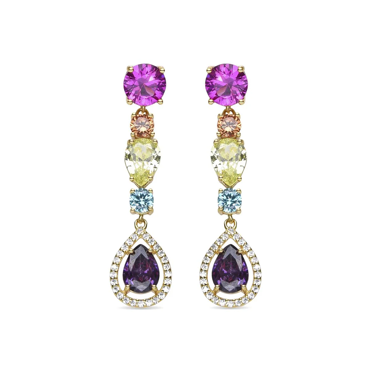 Pendientes Ligrim Plata de Ley 925 - Ligrim MULTICOLOR