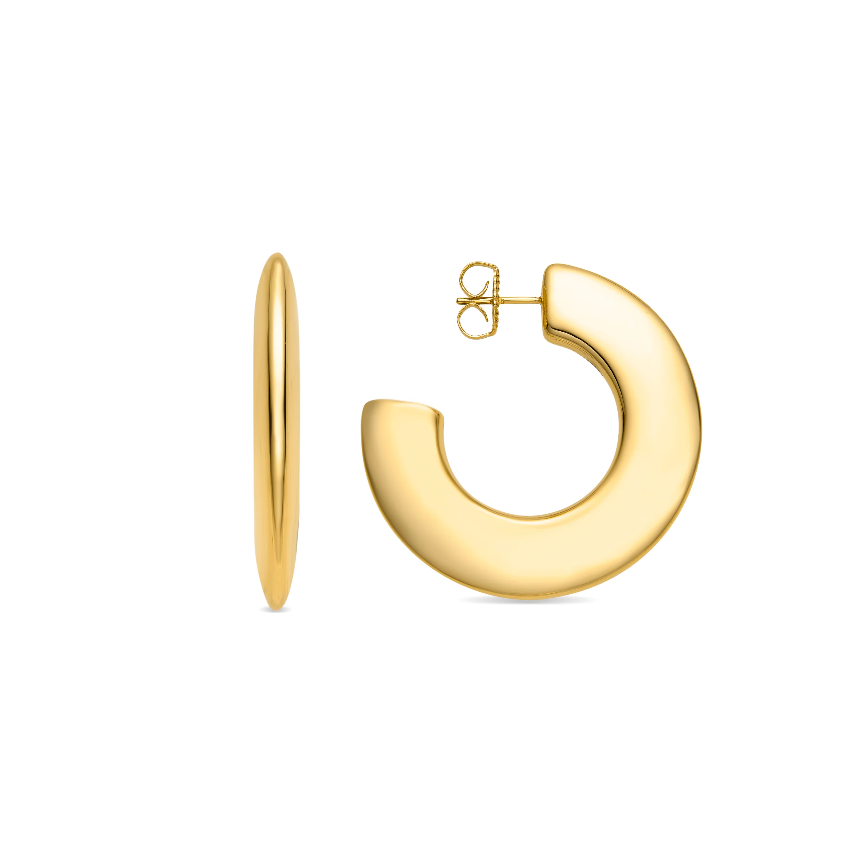 Pendientes de Plata de Ley 925 acabado oro amarillo de 18k - Likol