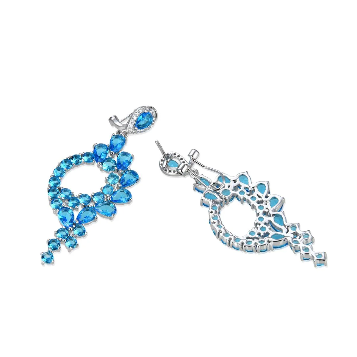 Pendientes Lilor Plata De Ley 925 - Lilor AZUL - Image 3