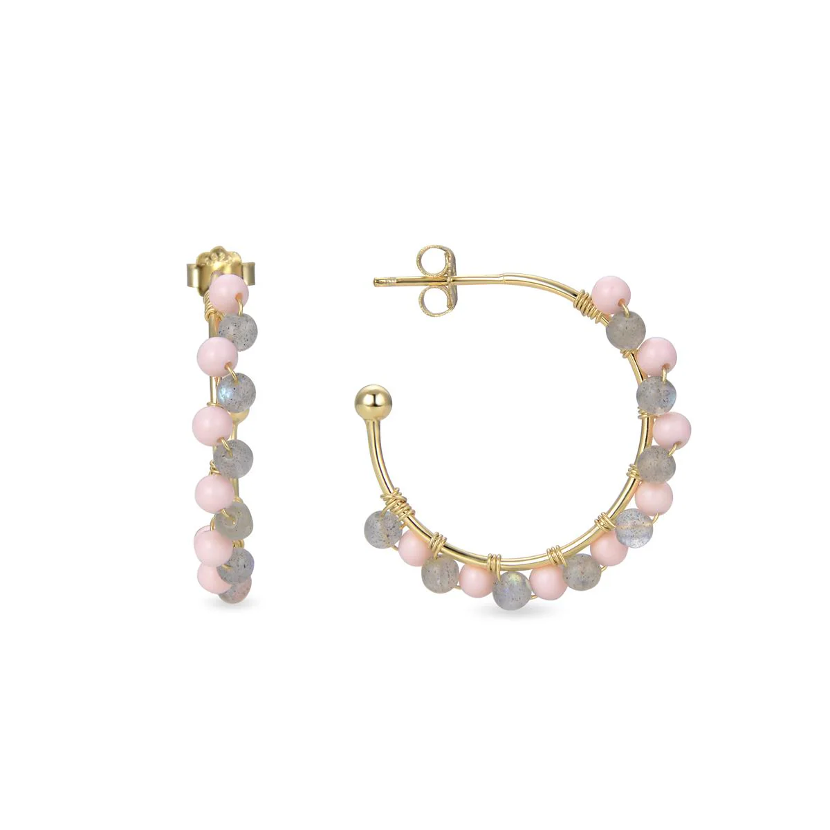 Pendientes Linly Plata De Ley 925 - Linly GRIS