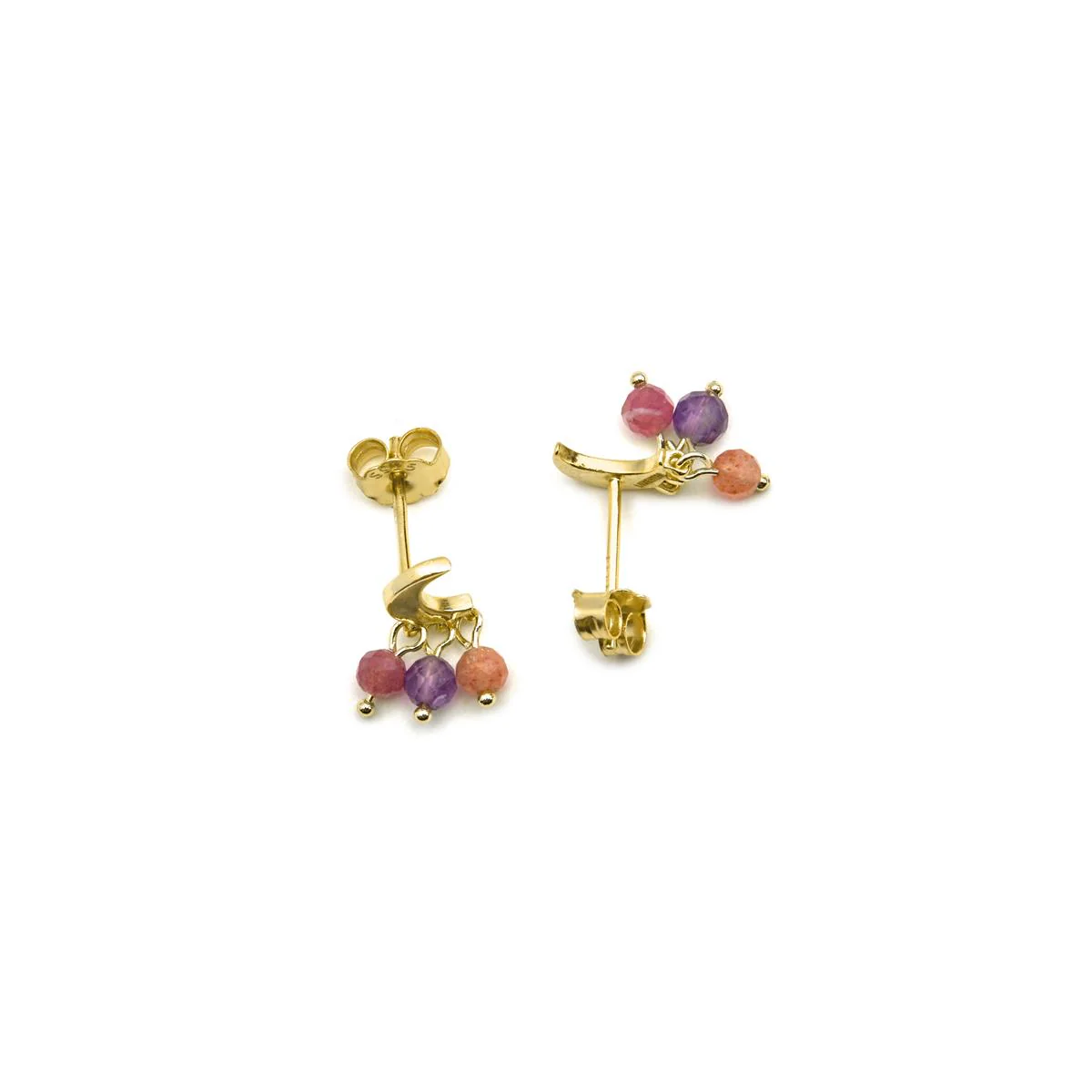 Pendientes Linshu Plata de Ley 925 - Linshu ROJO - Image 3