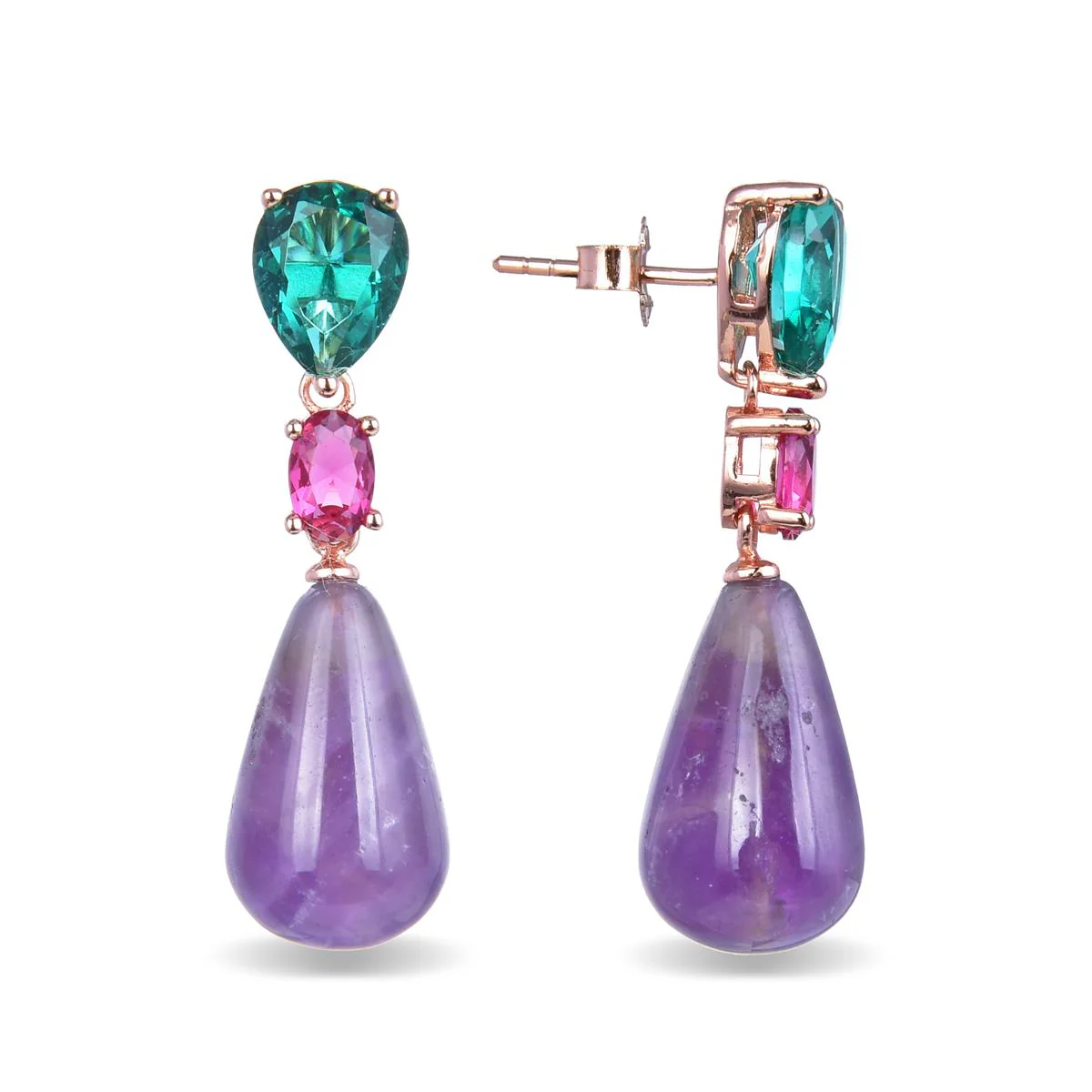 Pendientes Lionli Plata De Ley 925 - Lionli MULTICOLOR