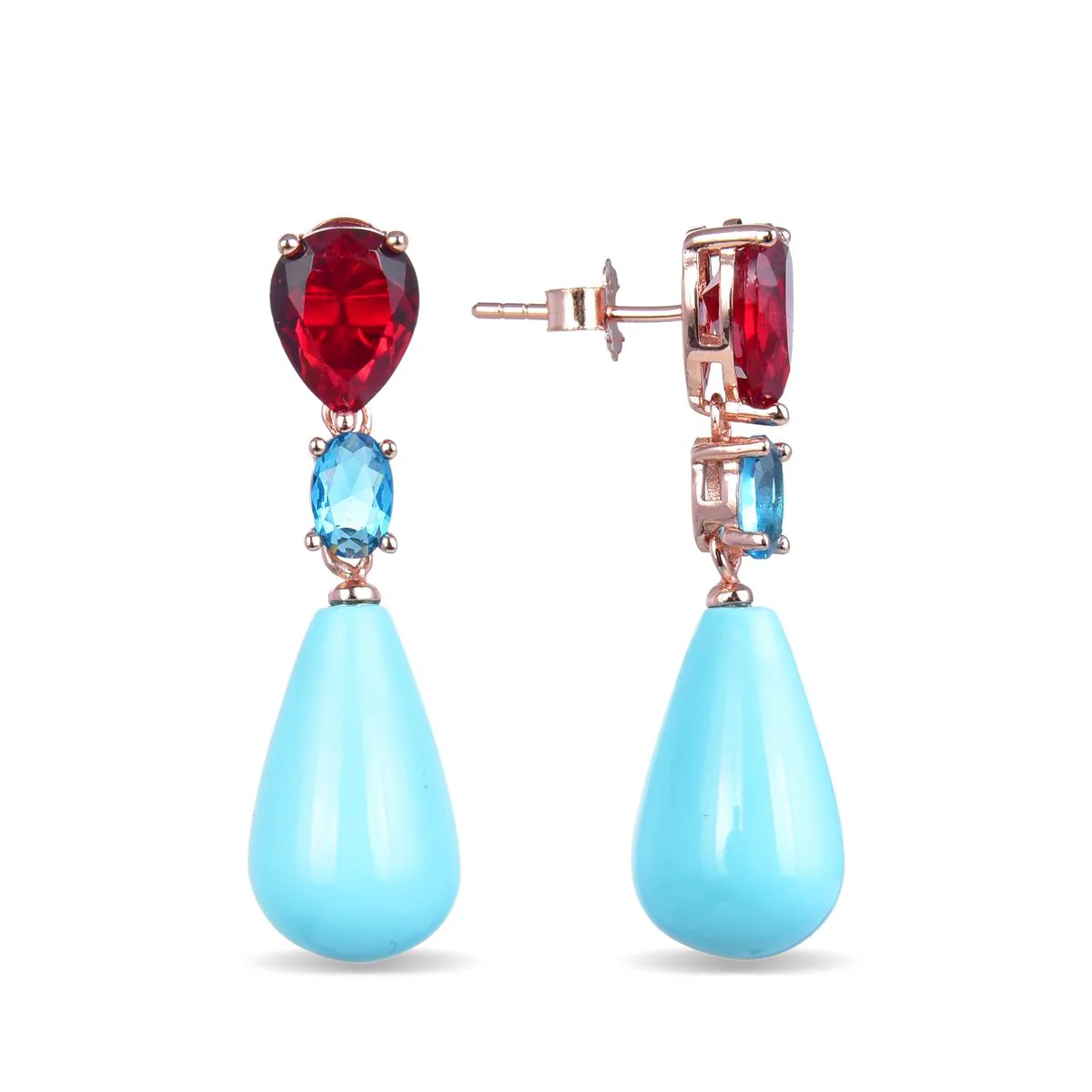 Pendientes Lionli Plata De Ley 925 - Lionli AZUL