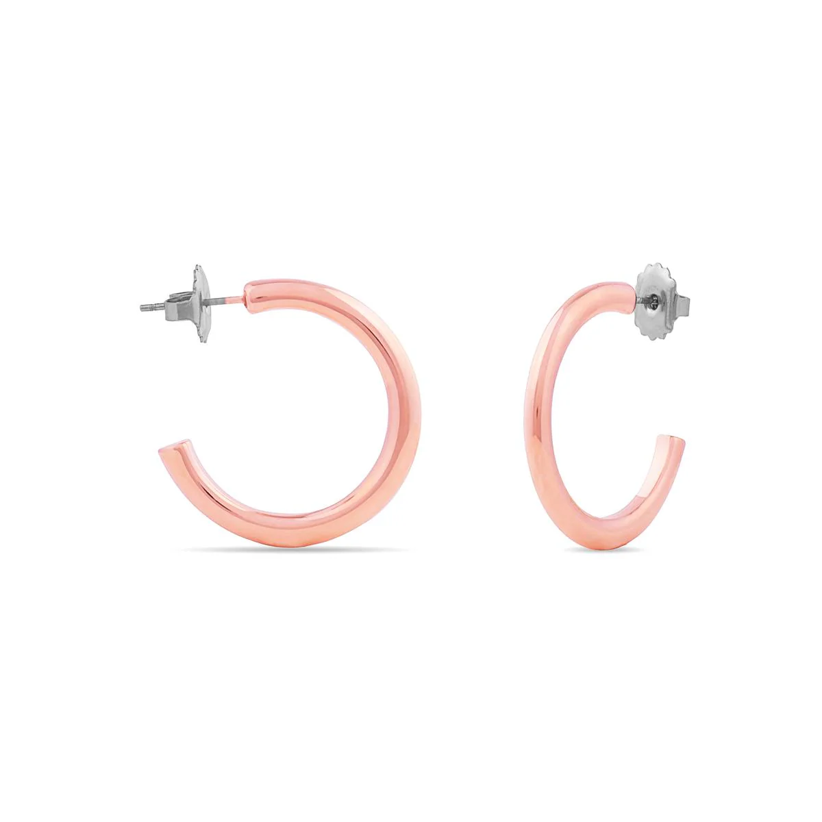 Pendientes Lira acabado en Oro Rosa De 18 Quilates - Lira ROSA