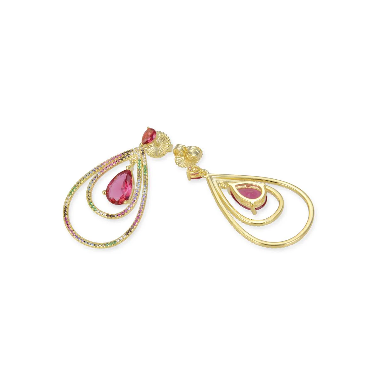 Pendientes Liri Plata De Ley 925 - Liri MULTICOLOR - Image 3