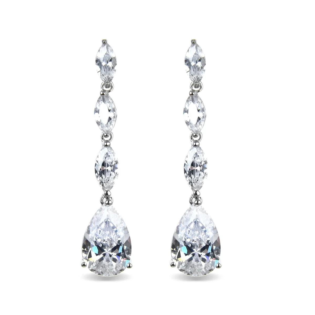 Pendientes Lissy Plata De Ley 925 - Lissy BLANCO