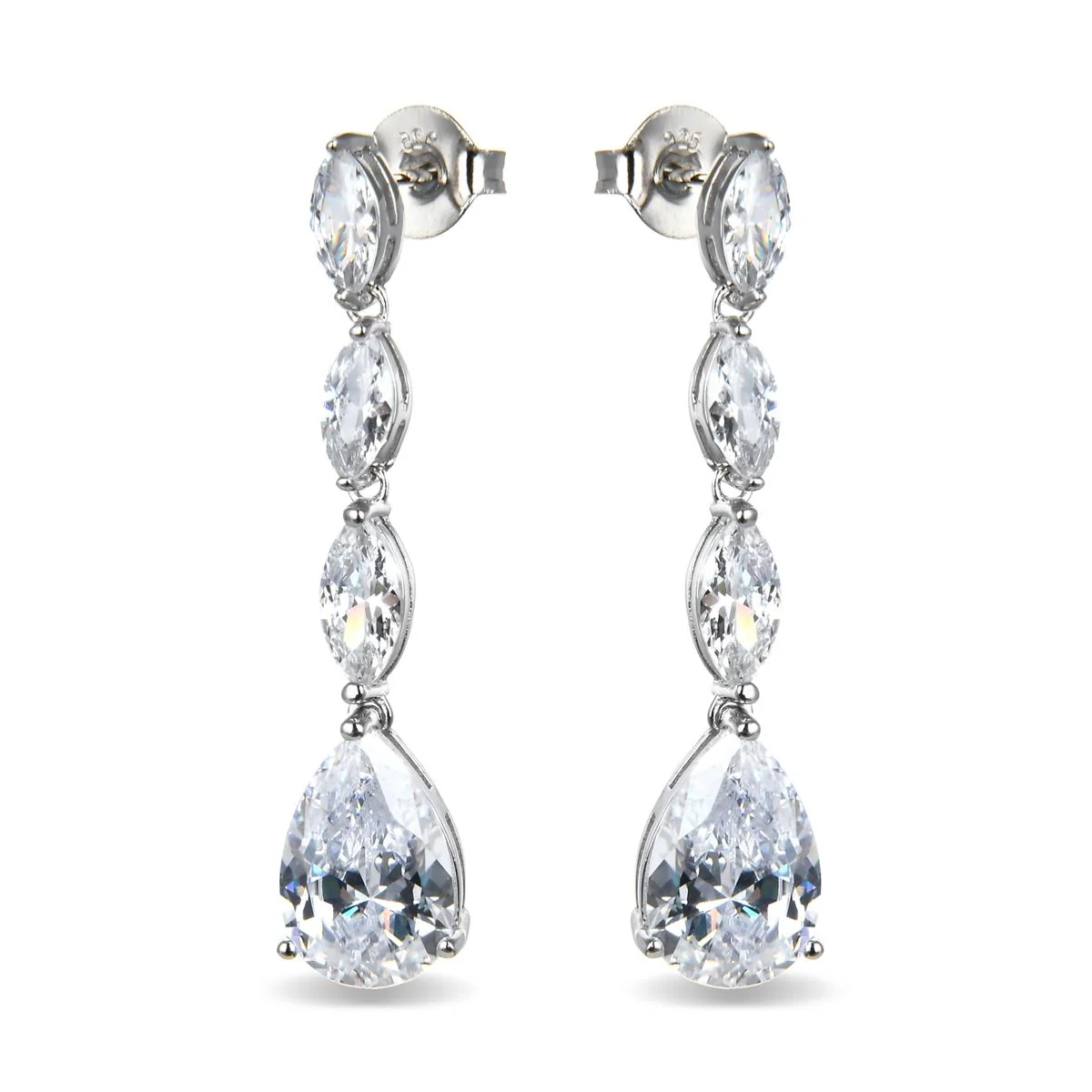 Pendientes Lissy Plata De Ley 925 - Lissy BLANCO - Image 2