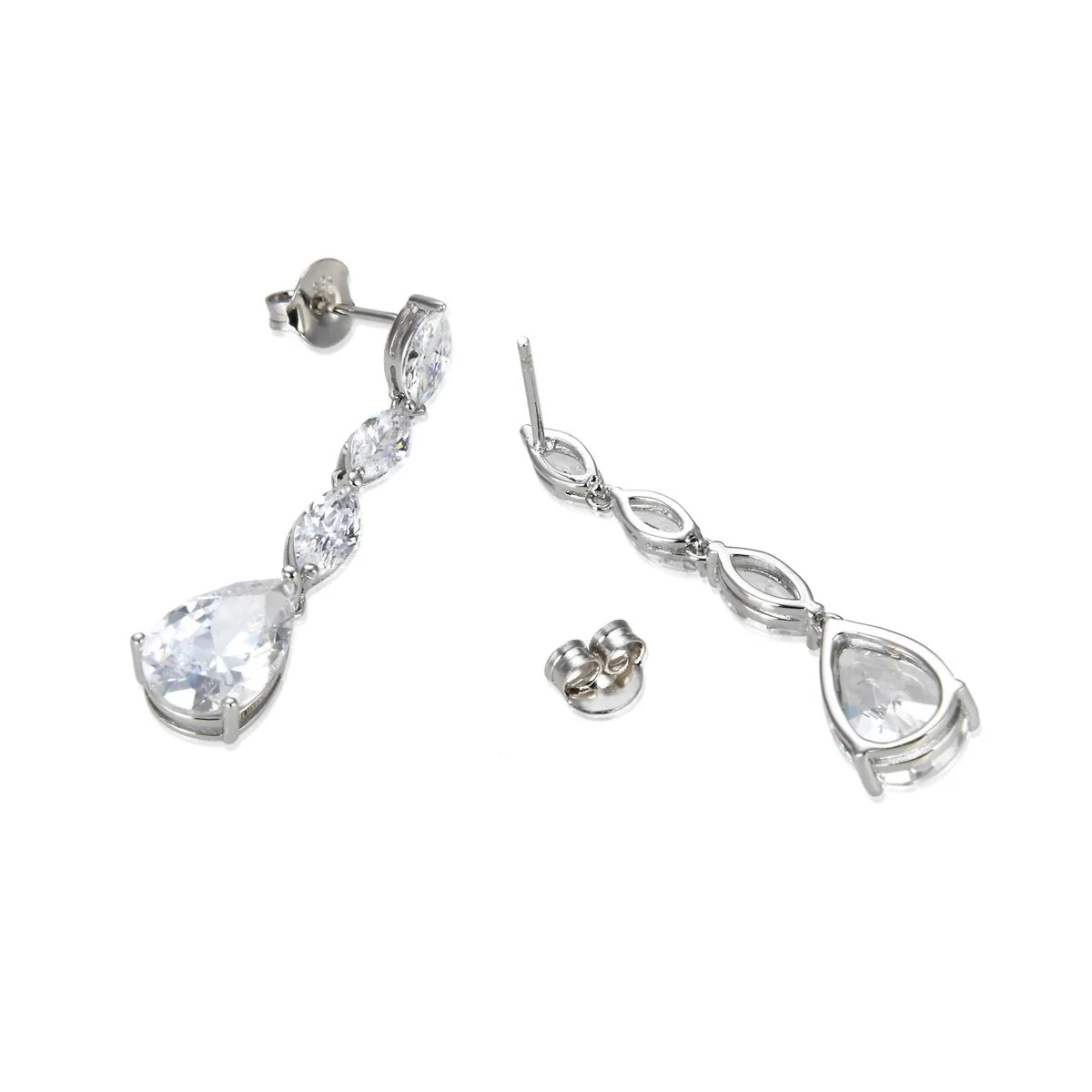Pendientes Lissy Plata De Ley 925 - Lissy BLANCO - Image 3