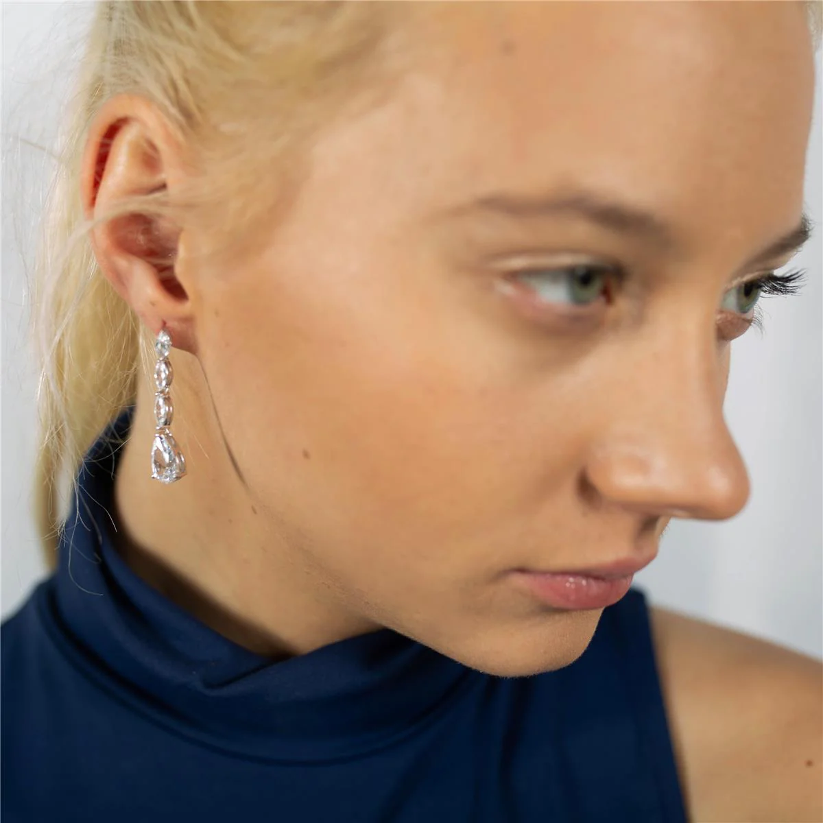Pendientes Lissy Plata De Ley 925 - Lissy BLANCO - Image 4