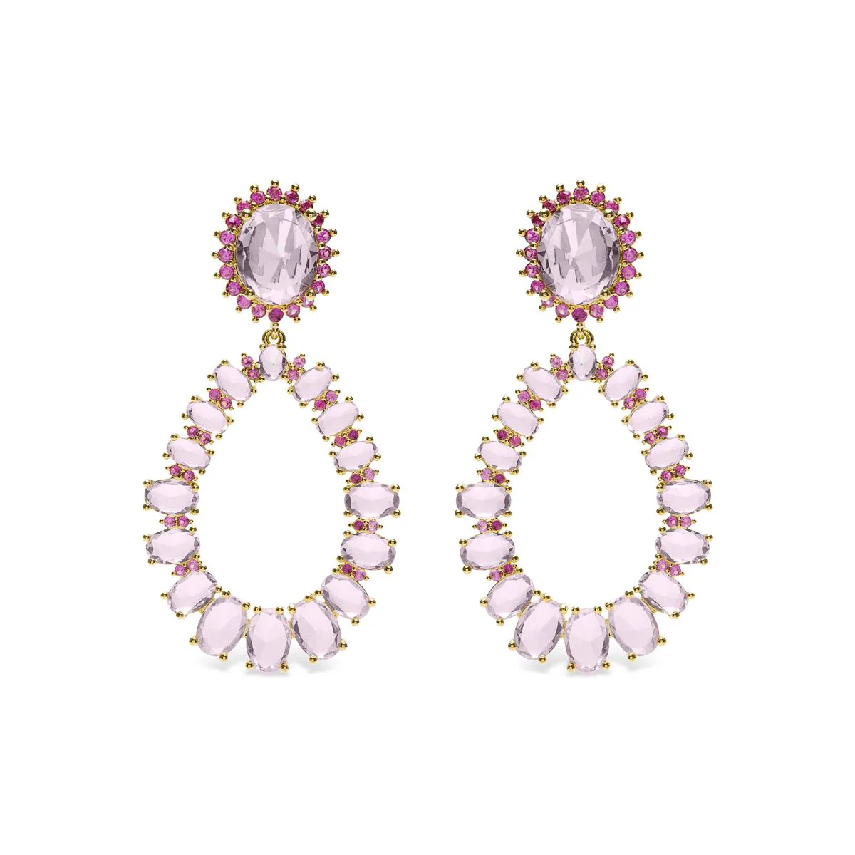 Pendientes Lithsa Plata De Ley 925 - Lithsa MULTICOLOR
