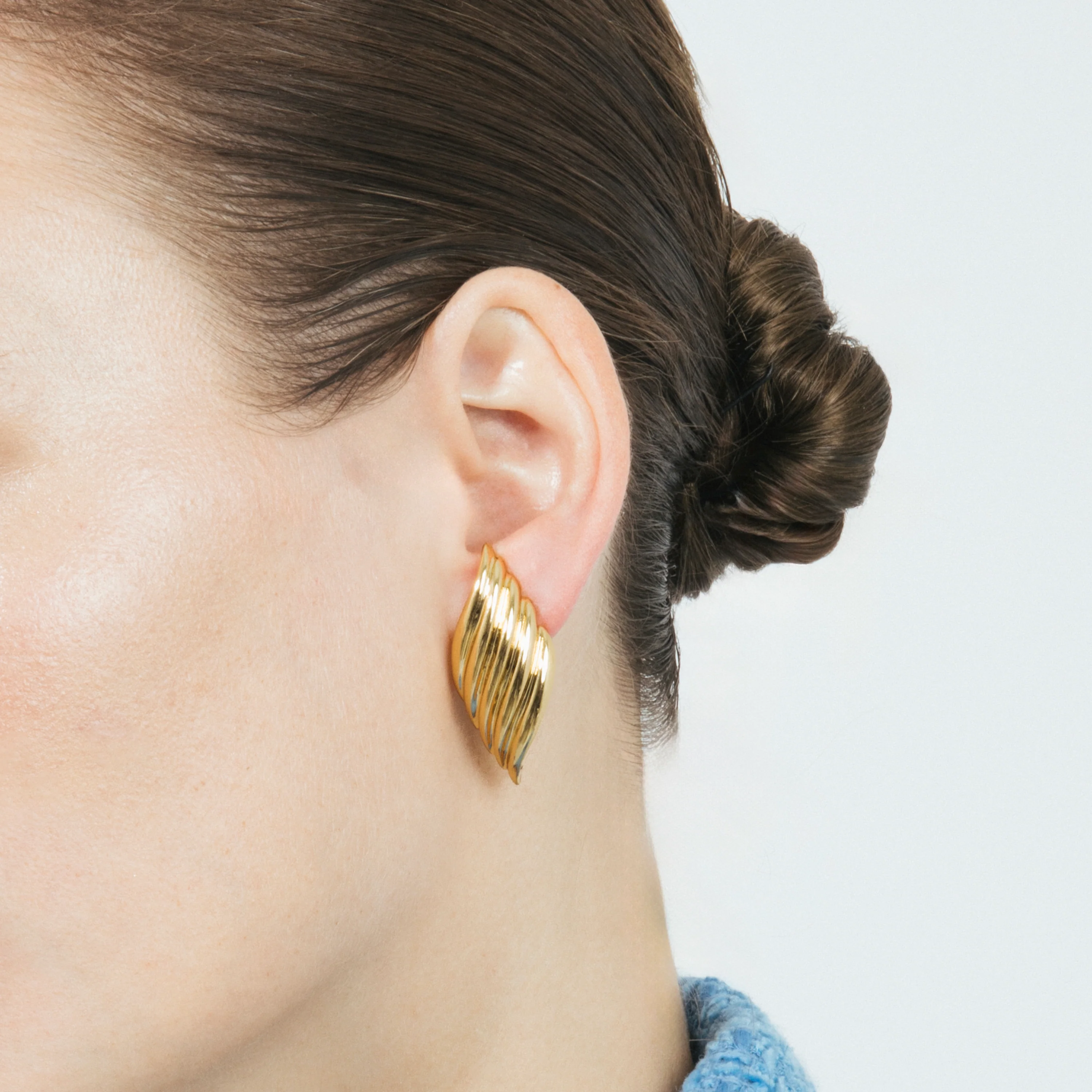 Pendientes acabado en oro amarillo 18k - Lizor - Image 4