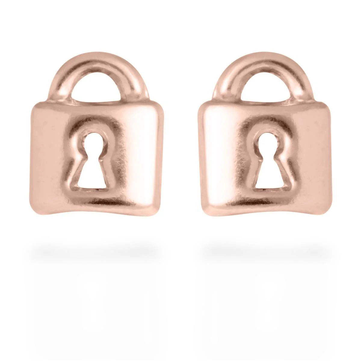 Pendientes Lock Plata De Ley 925 - Lock ROSA