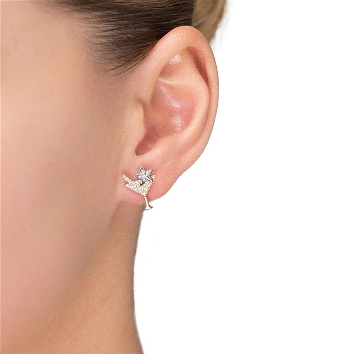 Pendientes Locni plata, Oro A. y multicolor Cz - Locni MULTICOLOR - Image 2