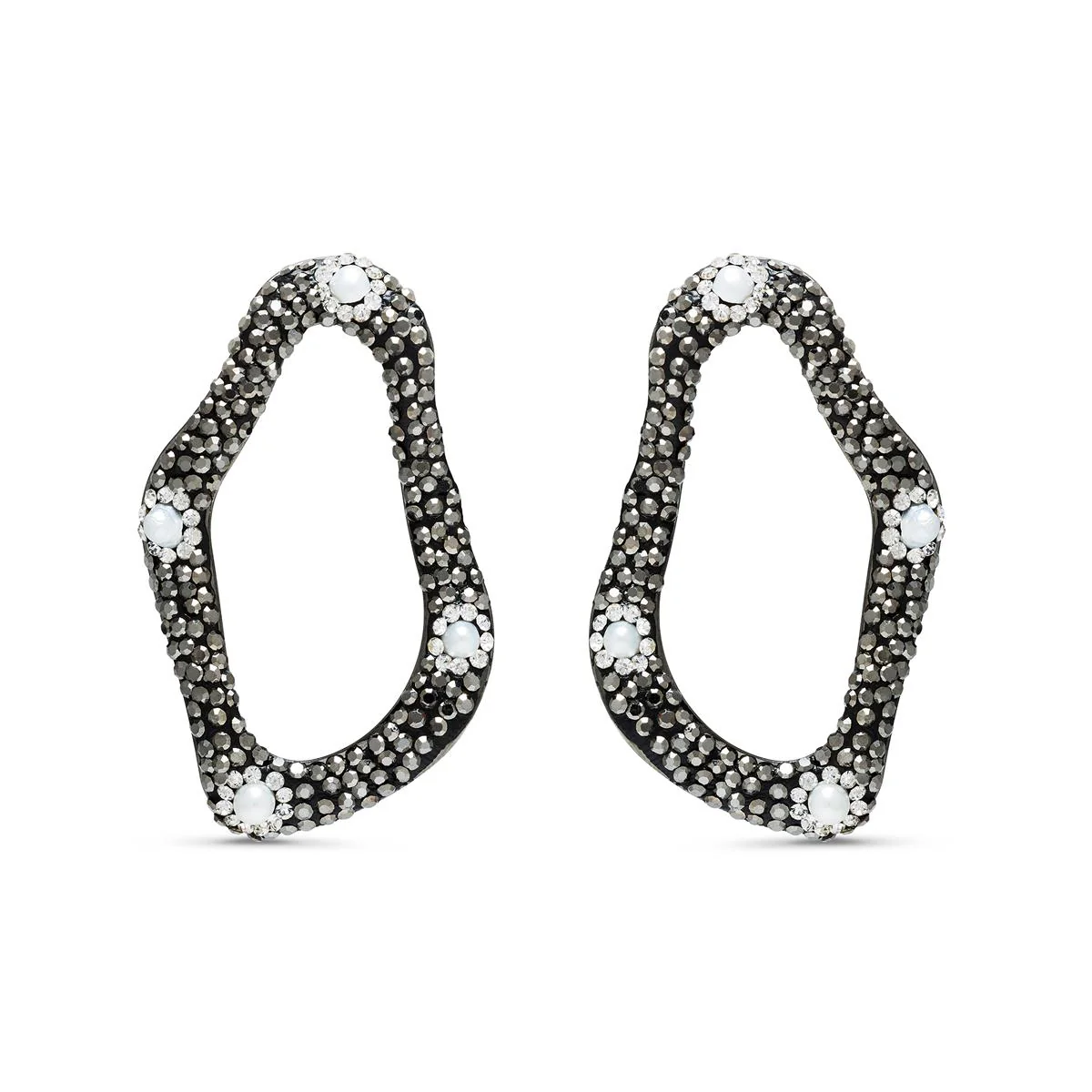 Pendientes Lorren acabado en Rodio - Lorren GRIS