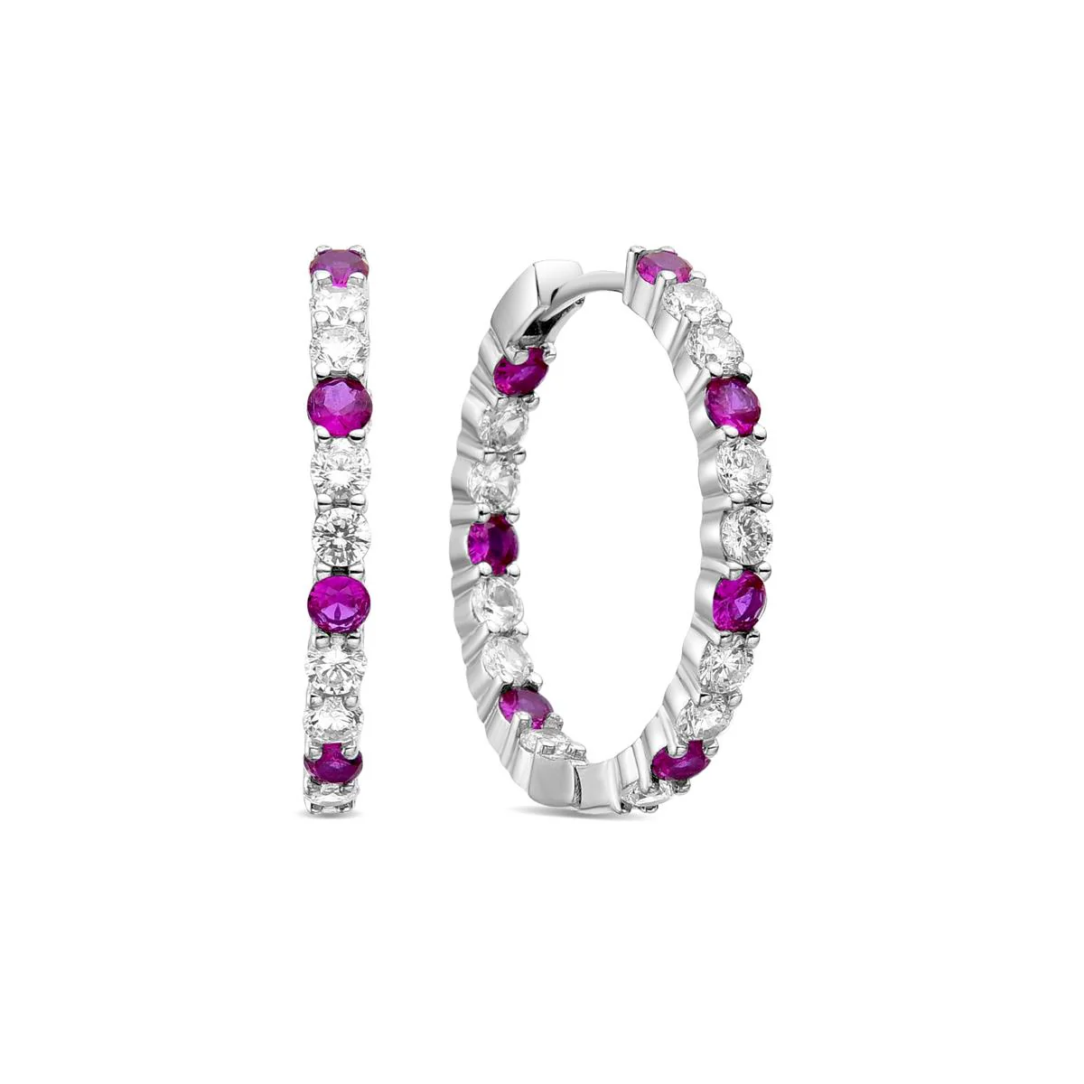 Pendientes Lowfer Plata De Ley 925 - Lowfer ROJO