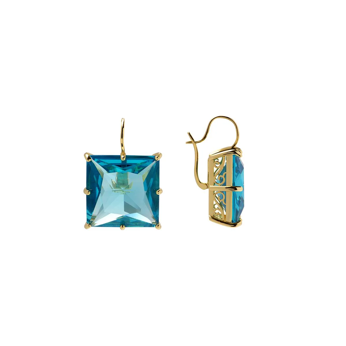 Pendientes Lozur Plata De Ley 925 - Lozur AZUL