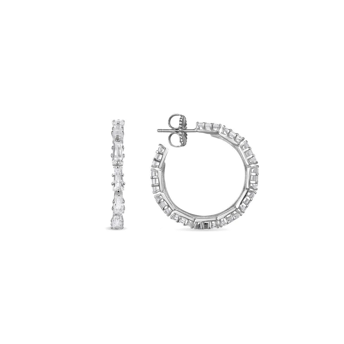 Pendientes Lu Plata De Ley 925 - Lu BLANCO