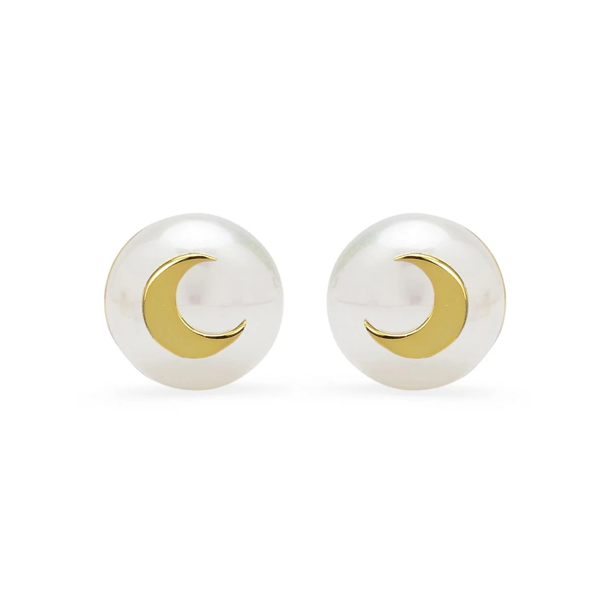 Pendientes Luna Plata De Ley 925 - Luna BLANCO