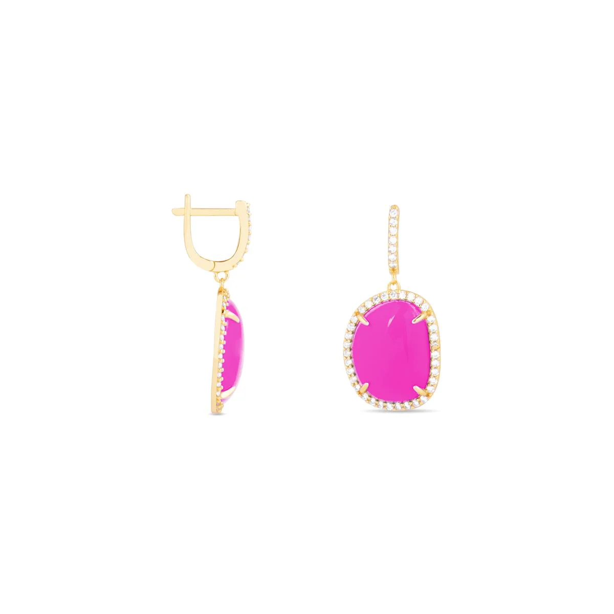 Pendientes Lushi Plata De Ley 925 - Lushi ROJO