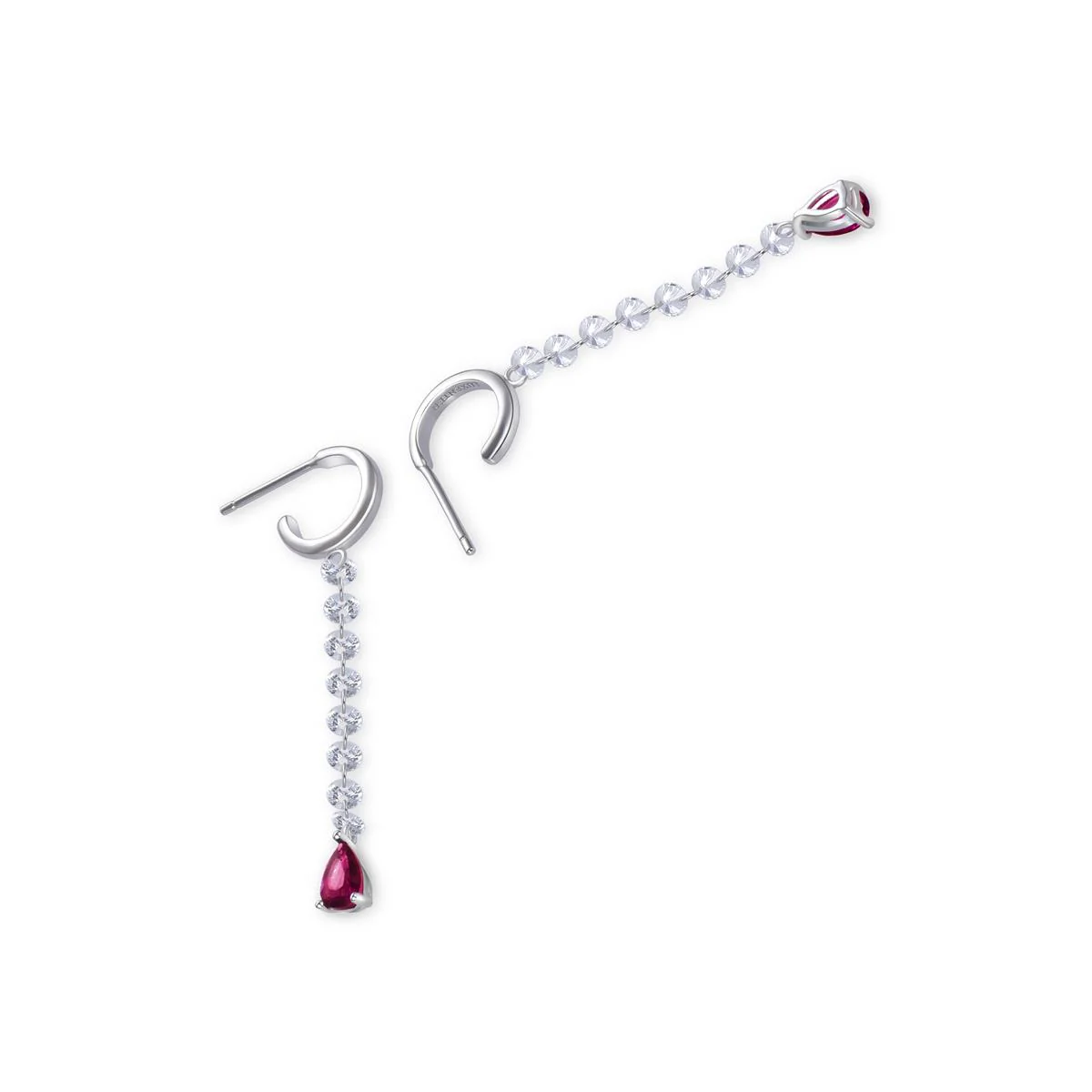 Pendientes Lyis Plata De Ley 925 - Lyis ROJO - Image 3