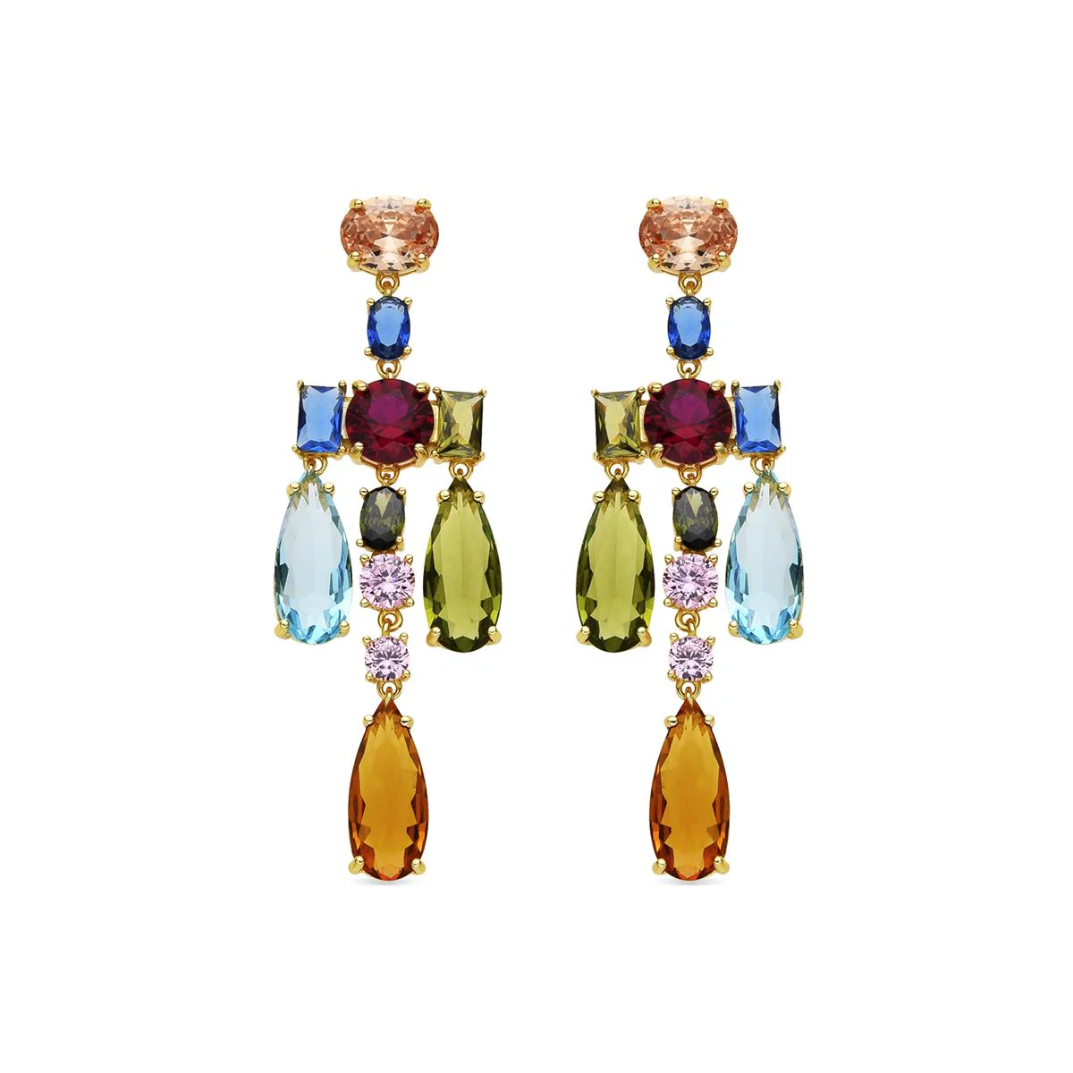 Pendientes Lymo Plata de Ley 925 - Lymo MULTICOLOR