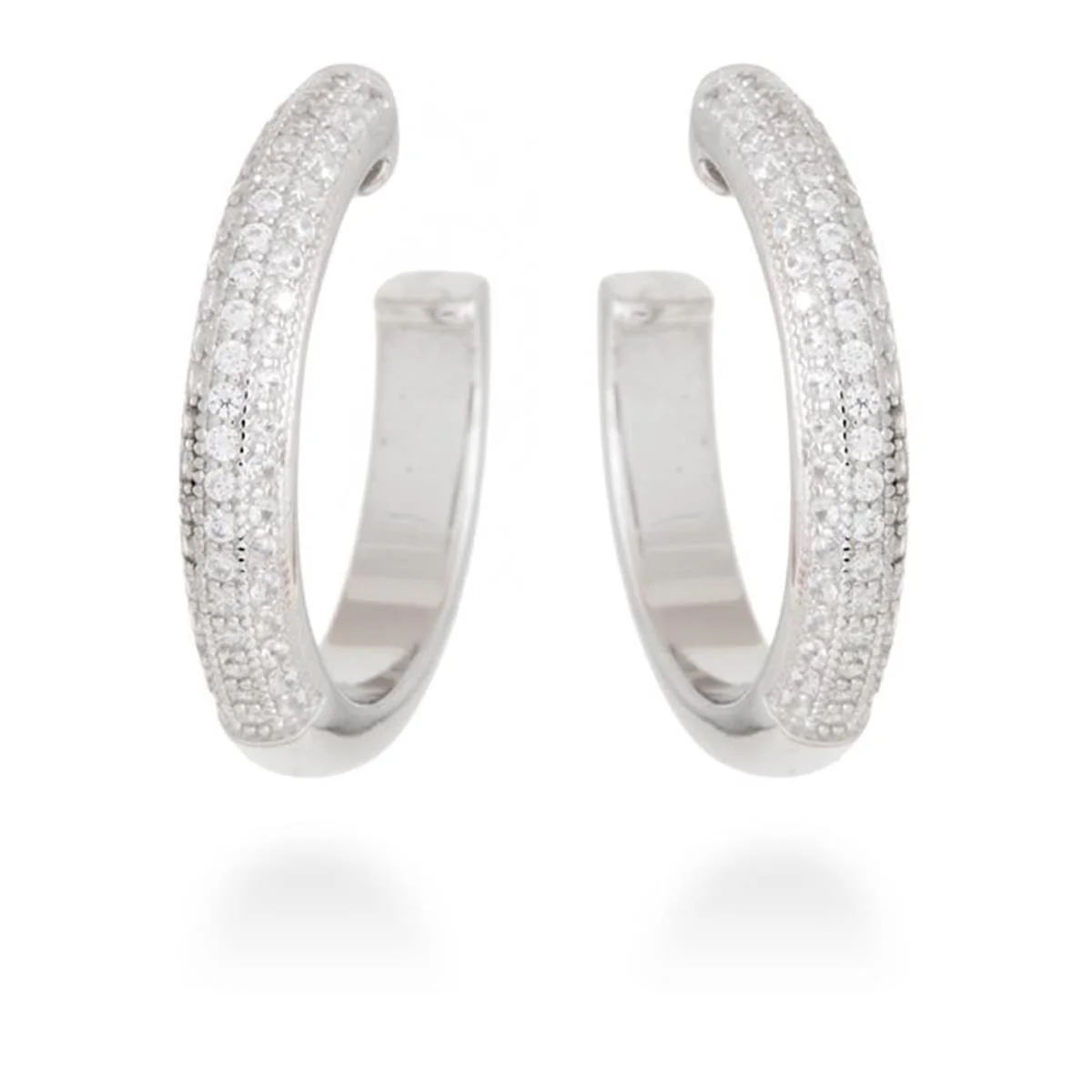 Pendientes Mabas Plata De Ley 925 - Mabas BLANCO