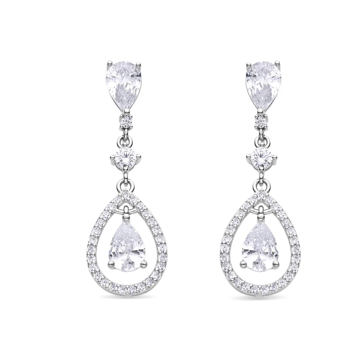 Pendientes Madio Plata de Ley 925 - Madio BLANCO