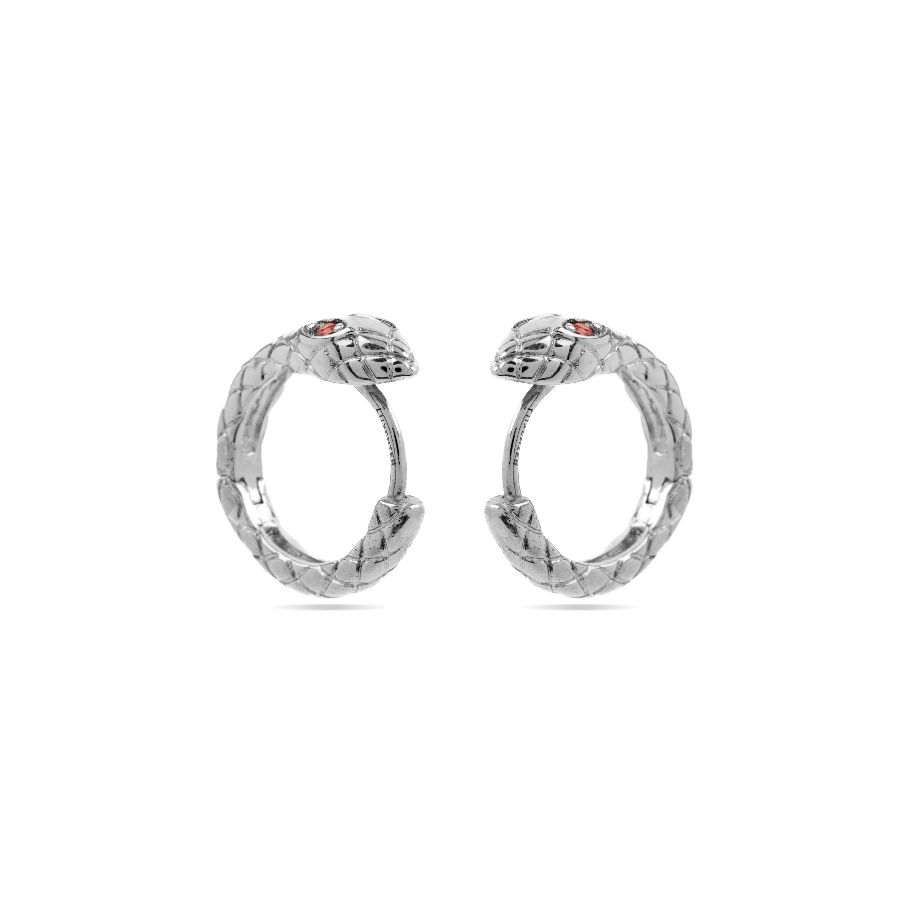 Pendientes de Circonita Rubí acabados en rodio - Madsi - Image 3