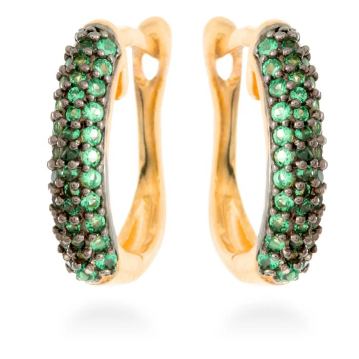 Pendientes Maiya Plata De Ley 925 - Maiya VERDE