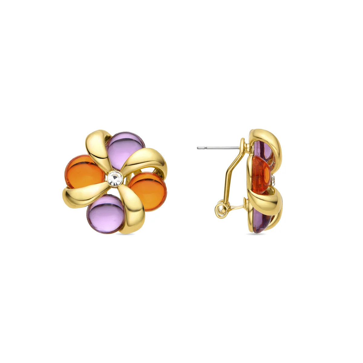 Pendientes Makpol acabados en oro amarillo 18K - Makpol MULTICOLOR