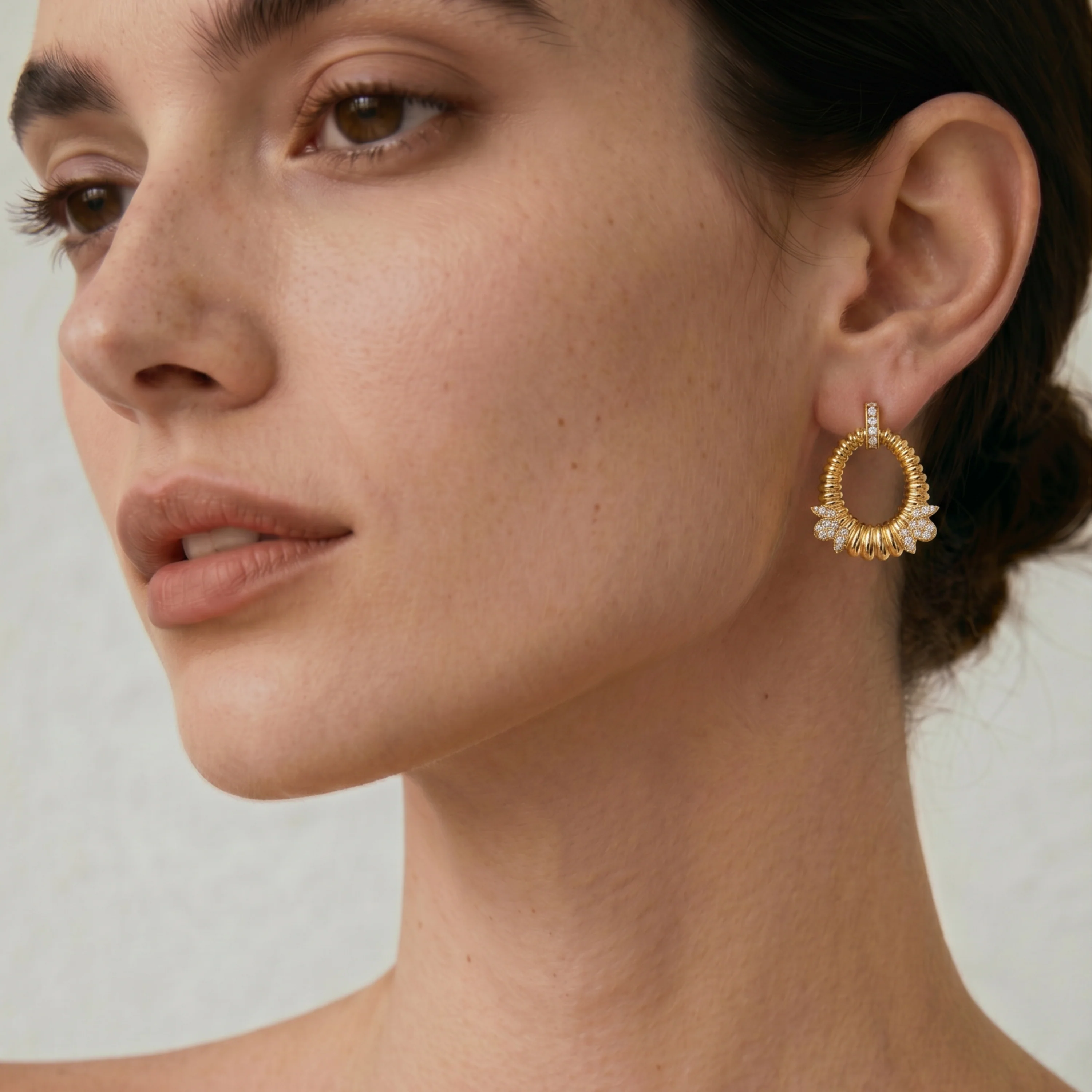Pendientes Mame acabado oro amarillo 18k - Mame - Image 2