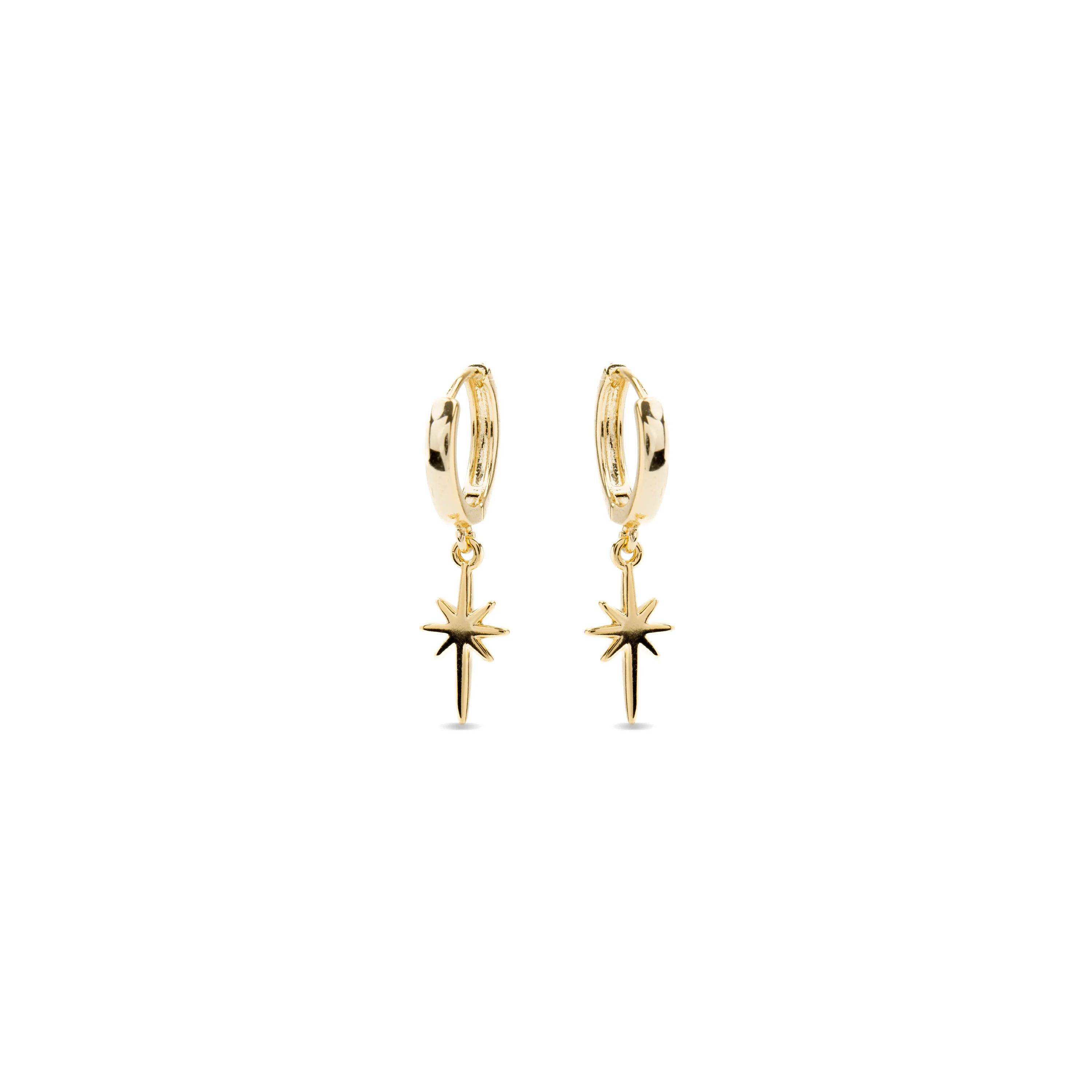 Pendientes de Circonita Brillante acabados en oro amarillo 18K - Mandra - Image 3