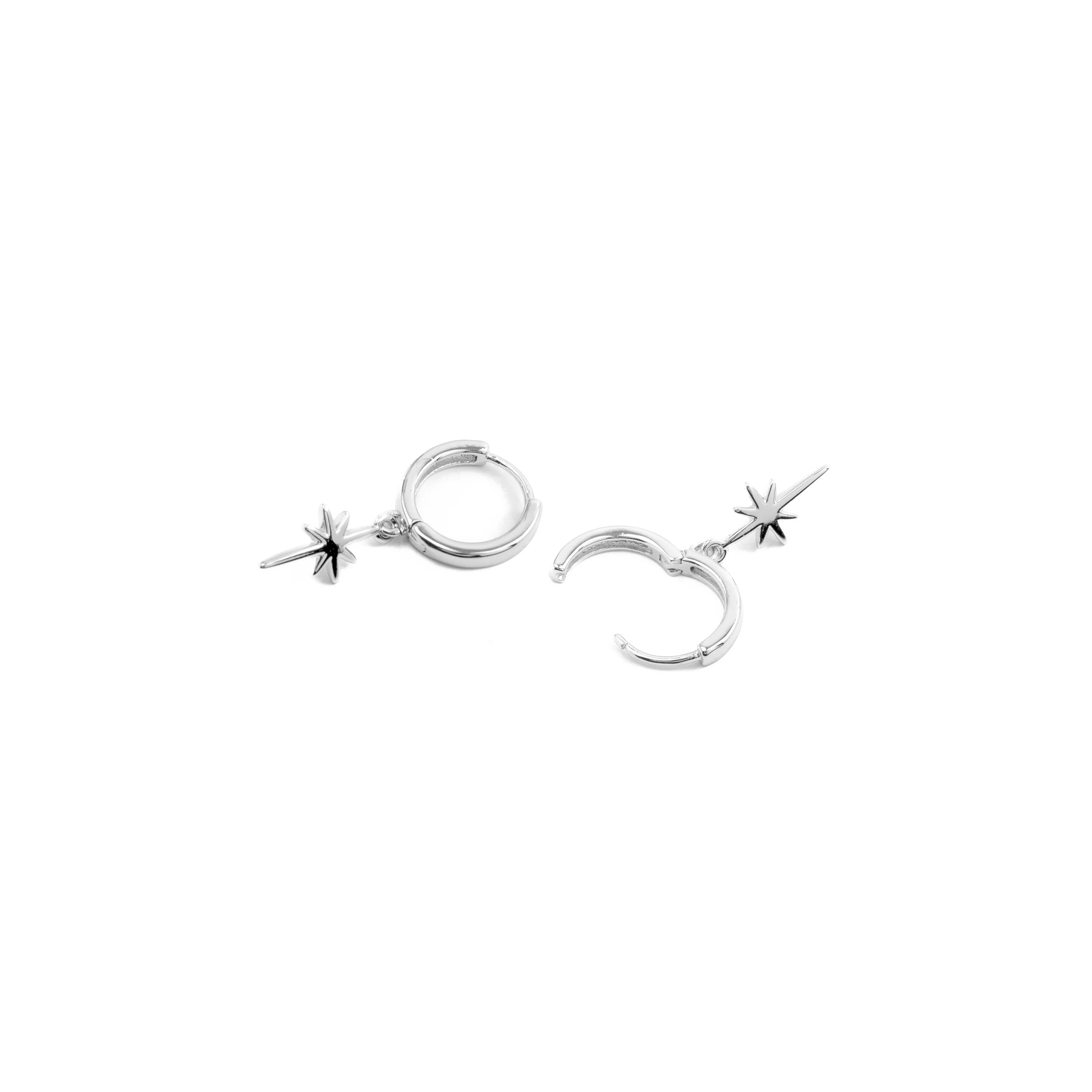 Pendientes de Circonita Brillante acabados en rodio - Mandra - Image 5