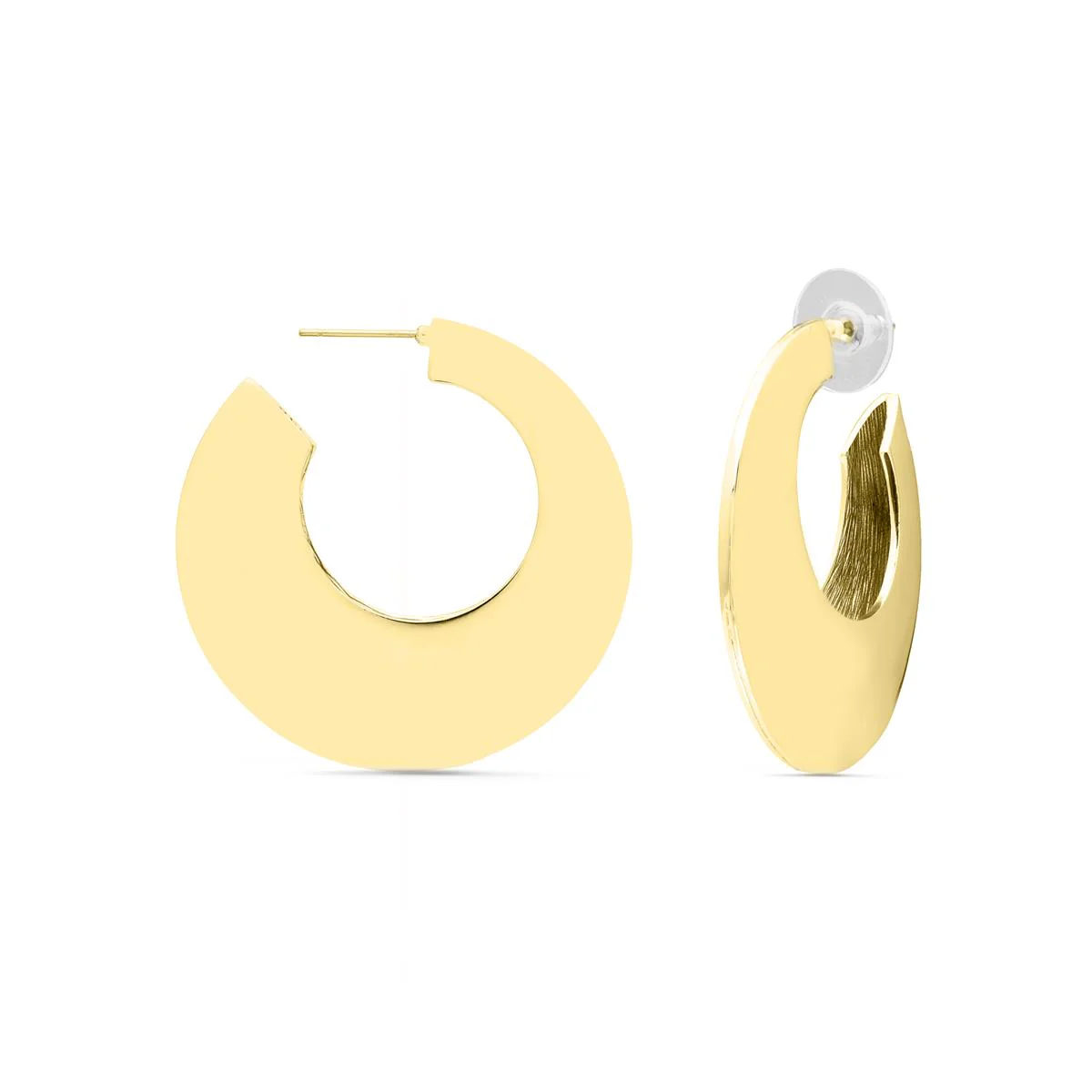 Pendientes Manhi acabado en Oro Amarillo de 18 Kts - Manhi AMARILLO