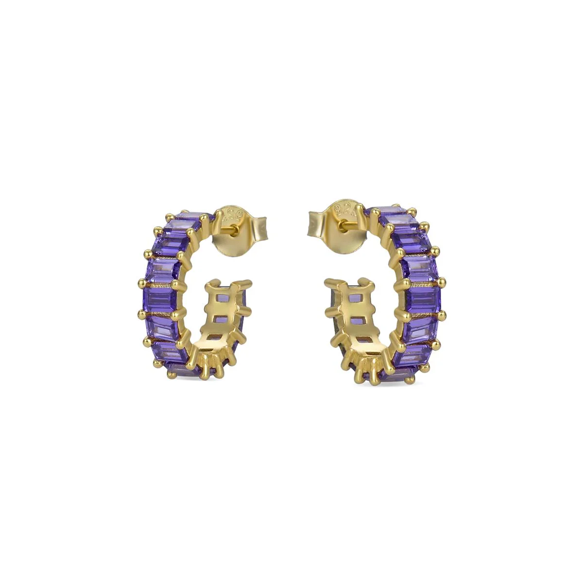 Pendientes Manme Plata De Ley 925 - Manme MORADO - Image 2