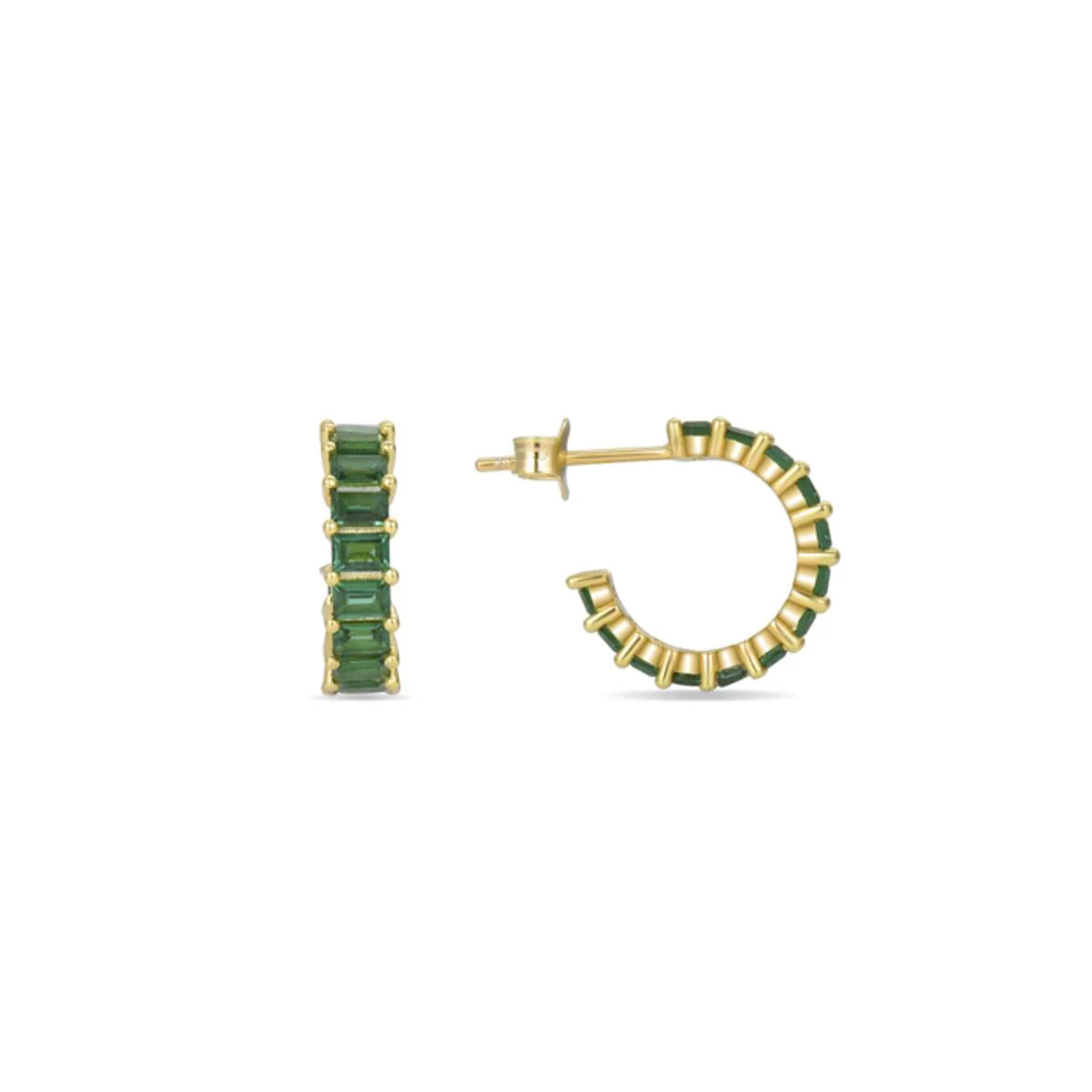 Pendientes Manme Plata De Ley 925 - Manme VERDE