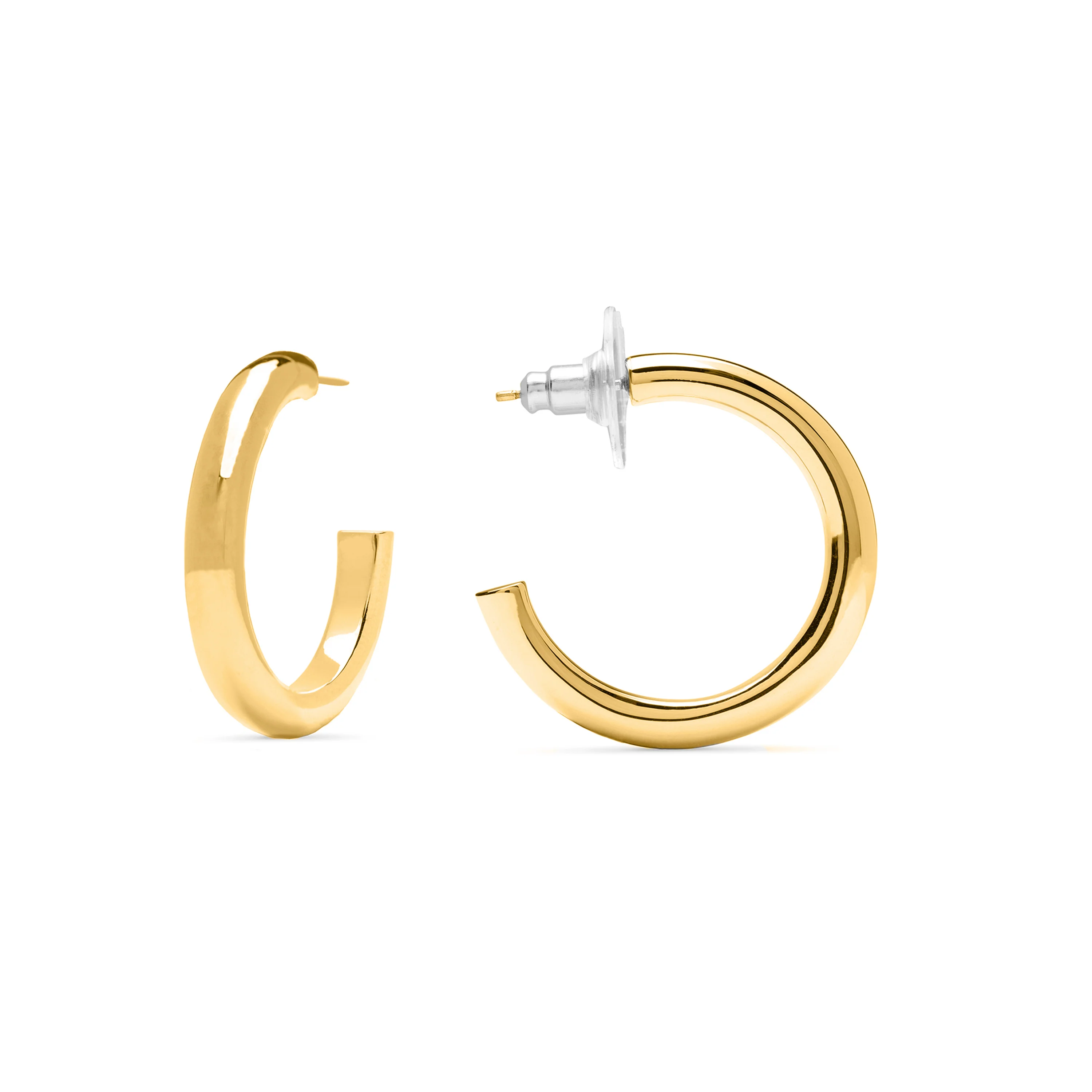 Pendientes de 35mm de diámetro acabado Oro Amarillo de 18K - Maret