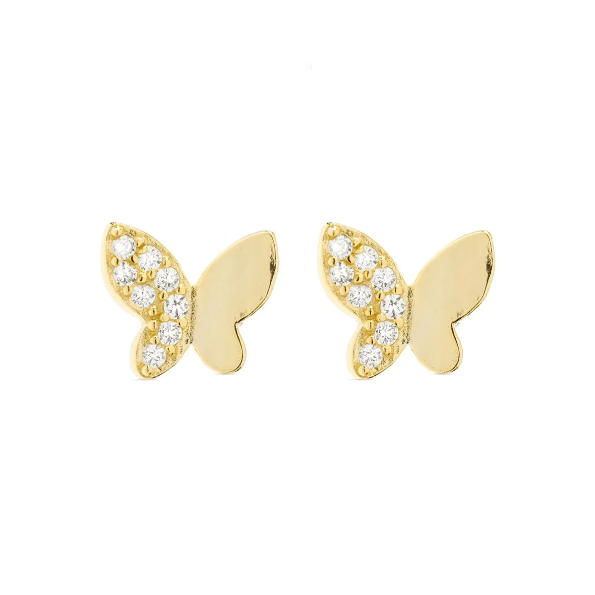 Pendientes Mariposa Plata de Ley 925 - Mariposa BLANCO