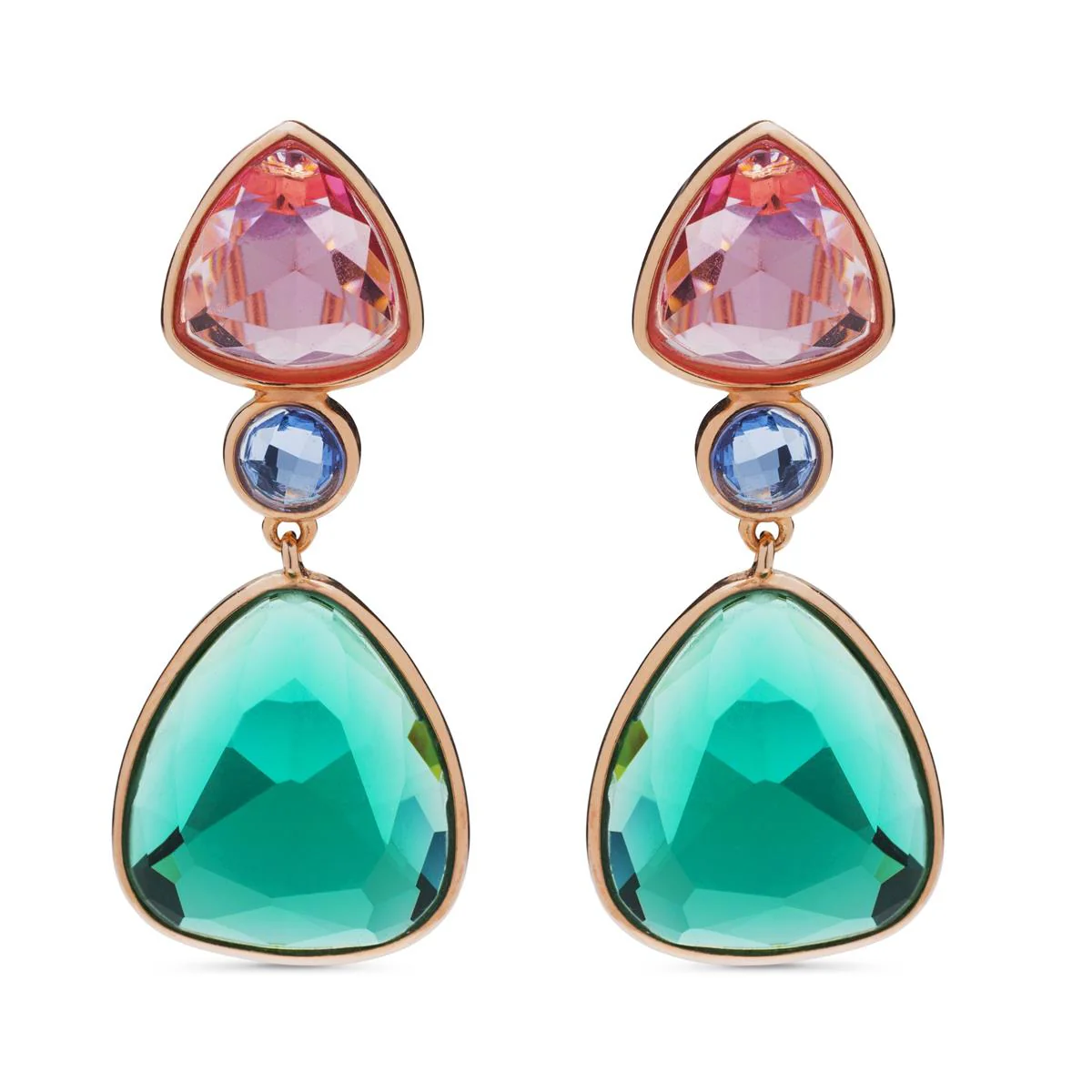 Pendientes Menanne Plata De Ley 925 - Menanne MULTICOLOR