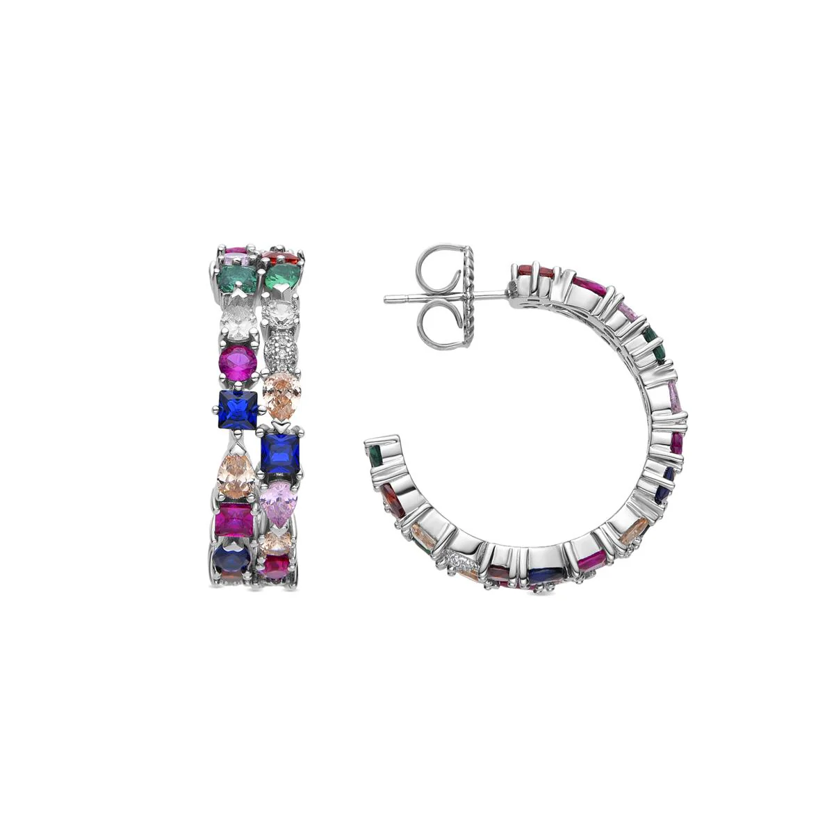 Pendientes Merty Plata de Ley 925 - Merty MULTICOLOR