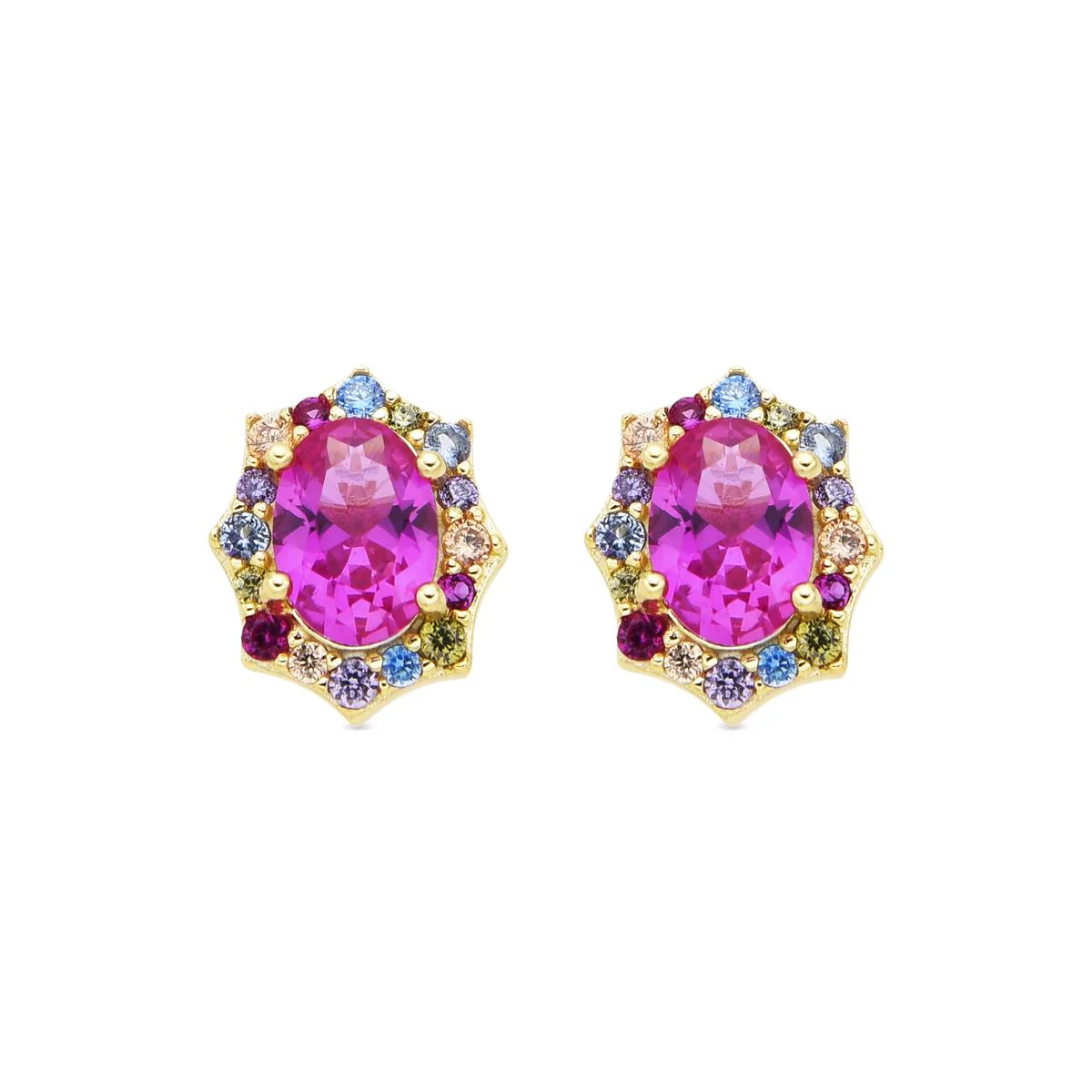 Pendientes Mezay Plata de Ley 925 - Mezay ROSA