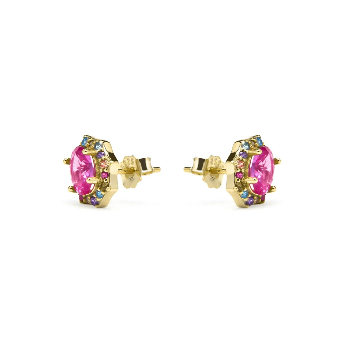 Pendientes Mezay Plata de Ley 925 - Mezay ROSA - Image 2